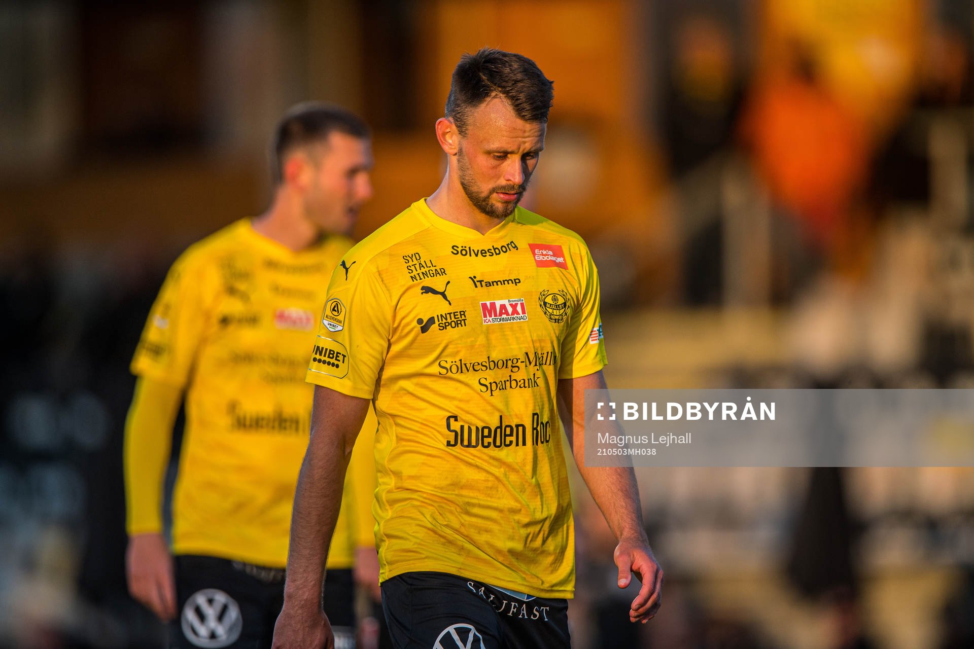 Mjällbys Max Watson  deppar