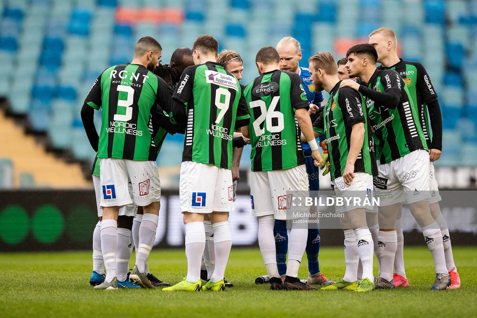 GAIS spelare samlas