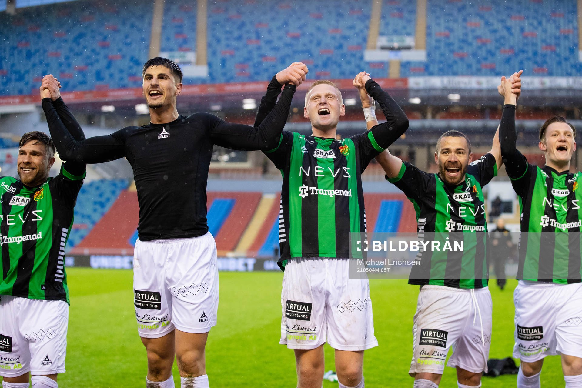 GAIS spelare jublar