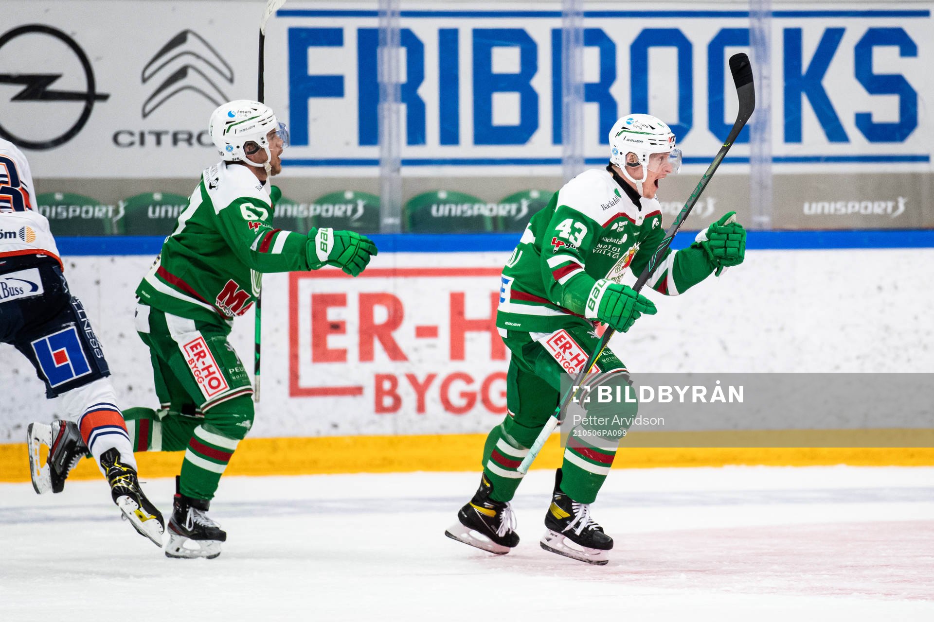 Rögles Leon Bristedt och Olli Palola jublar