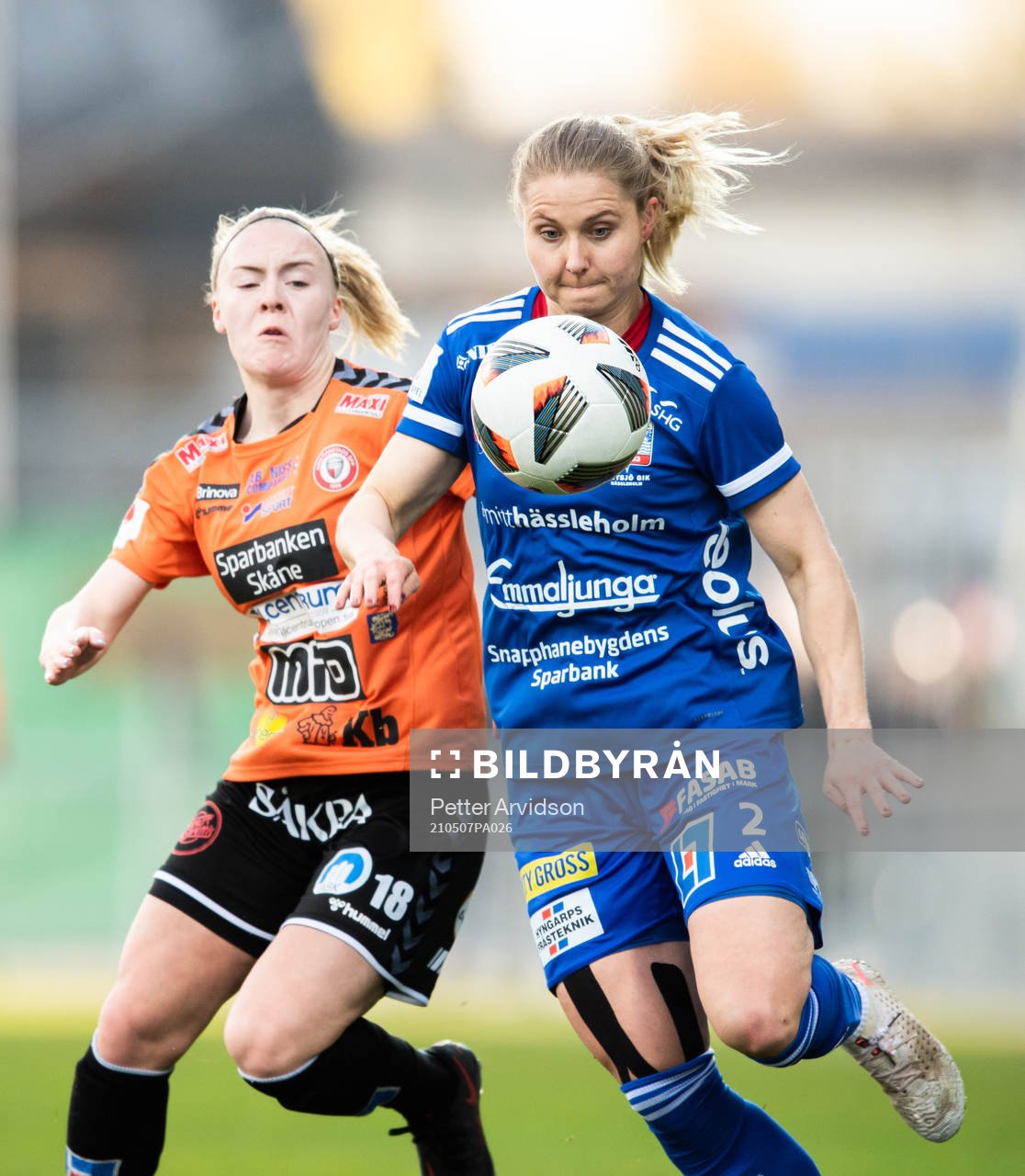 Kristianstads Jutta Rantala och Vittsjös Mie Leth Jans