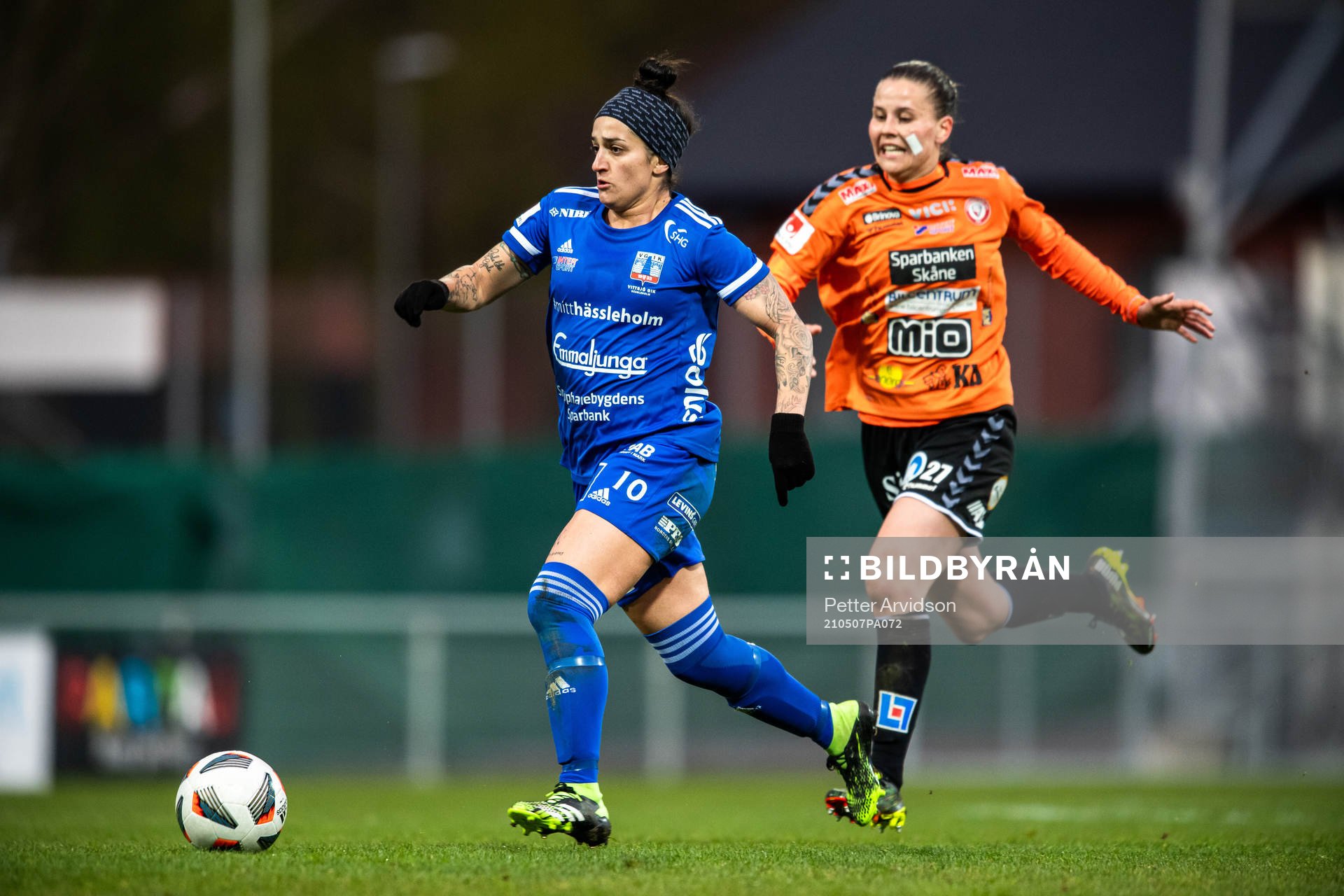 Vittsjös Fernanda Da Silva och Kristianstads Josefin