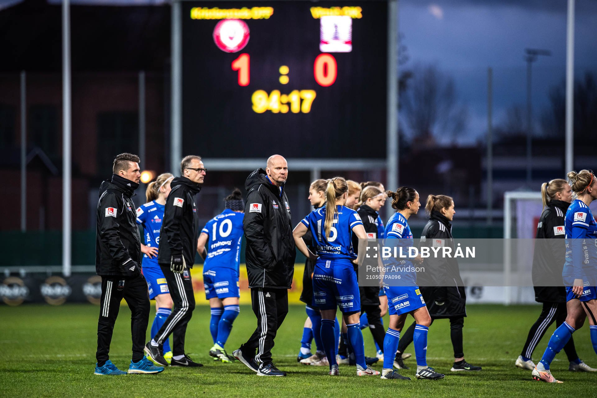 Vittsjös tränare Thomas Mårtensson deppar