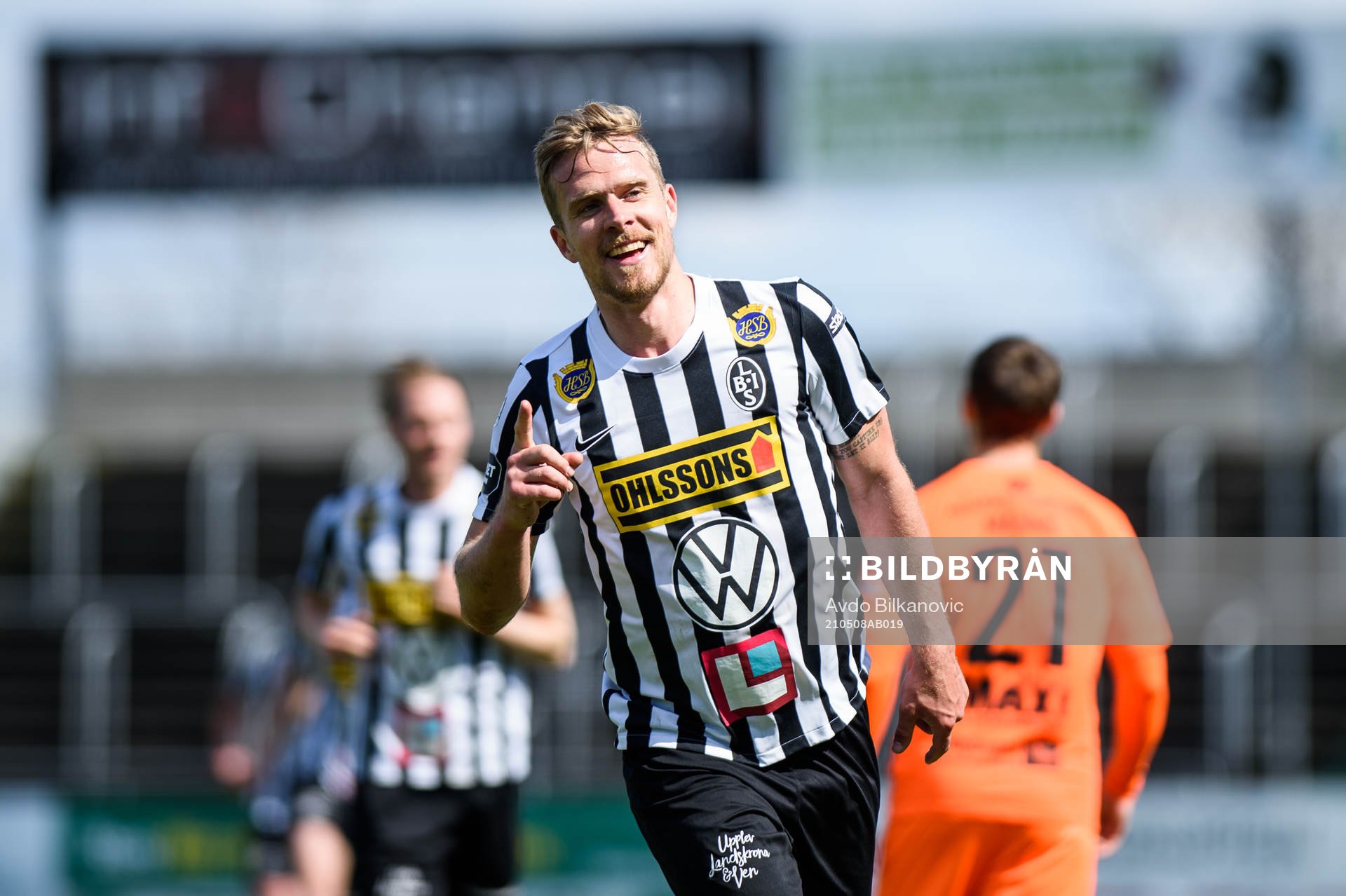 Landskronas Linus Olsson jublar