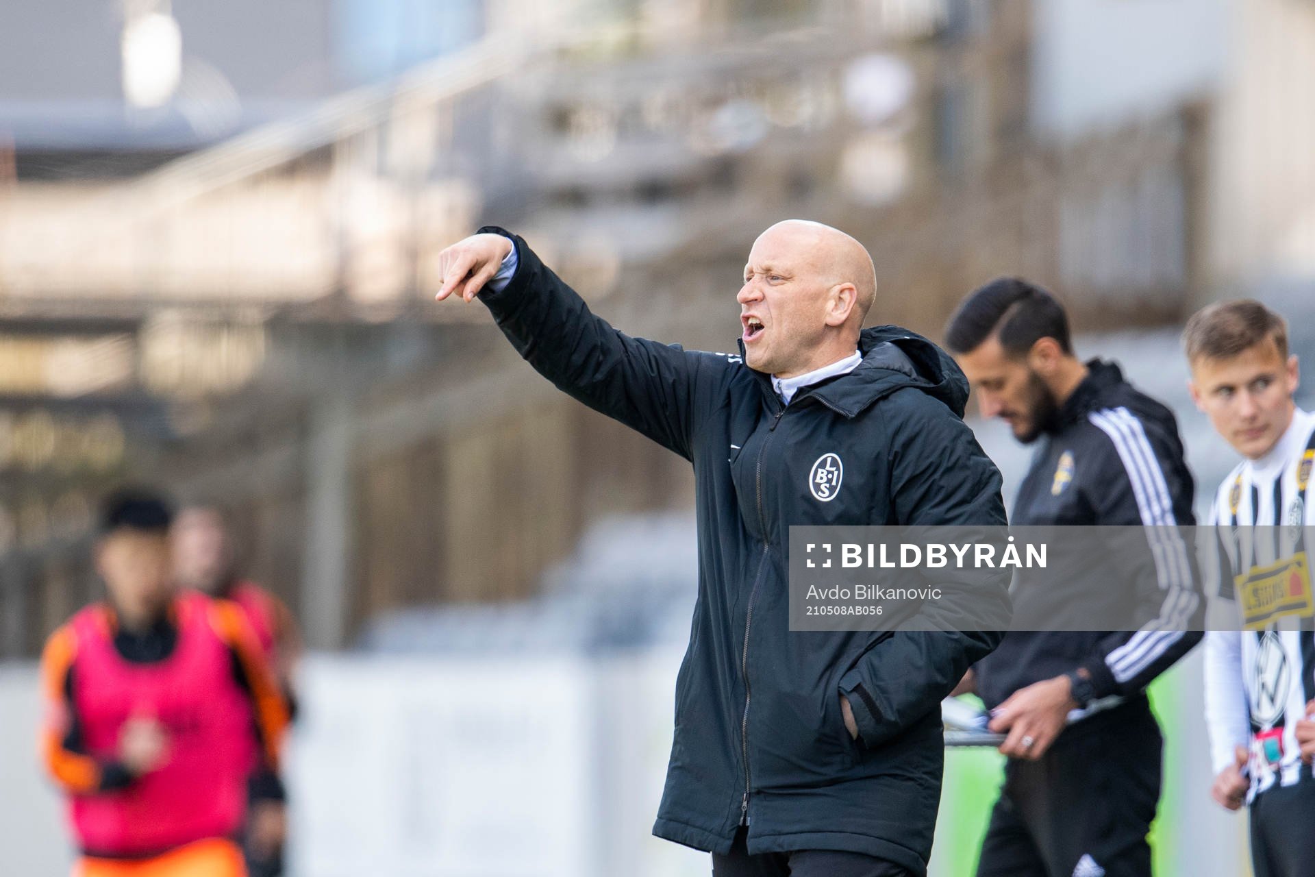 Landskronas tränare Billy Magnusson agerar