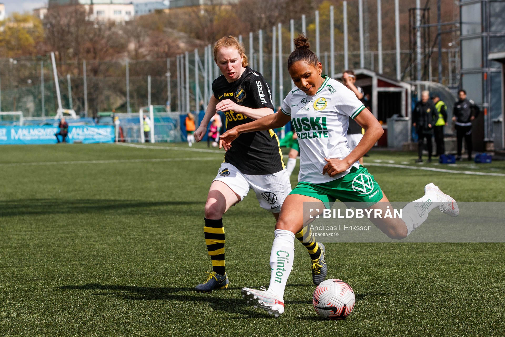 s Caroline Murray och Hammarbys Madelen Janogy