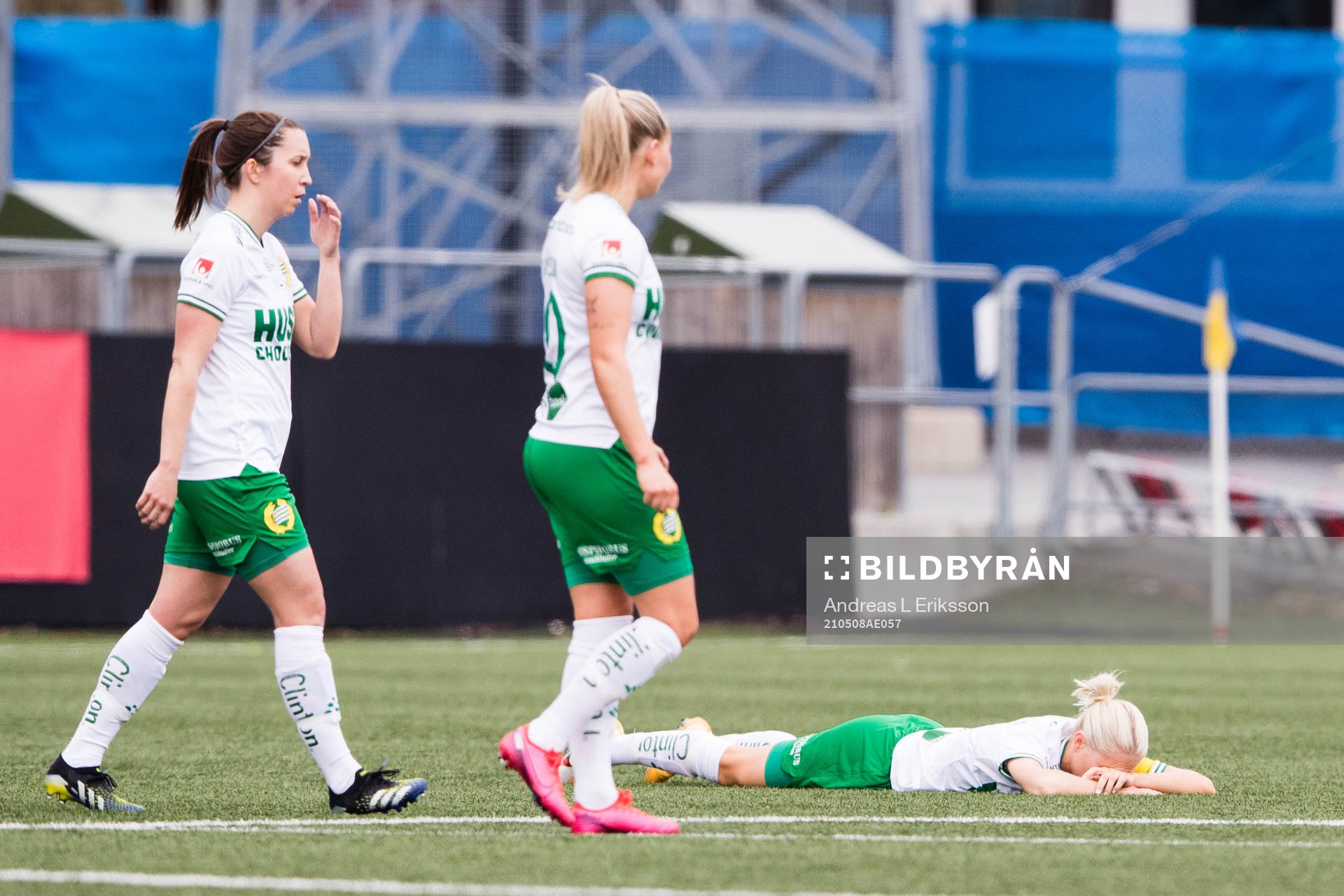 Hammarbys June Pedersen, Emma Jansson och Alice Carlsson