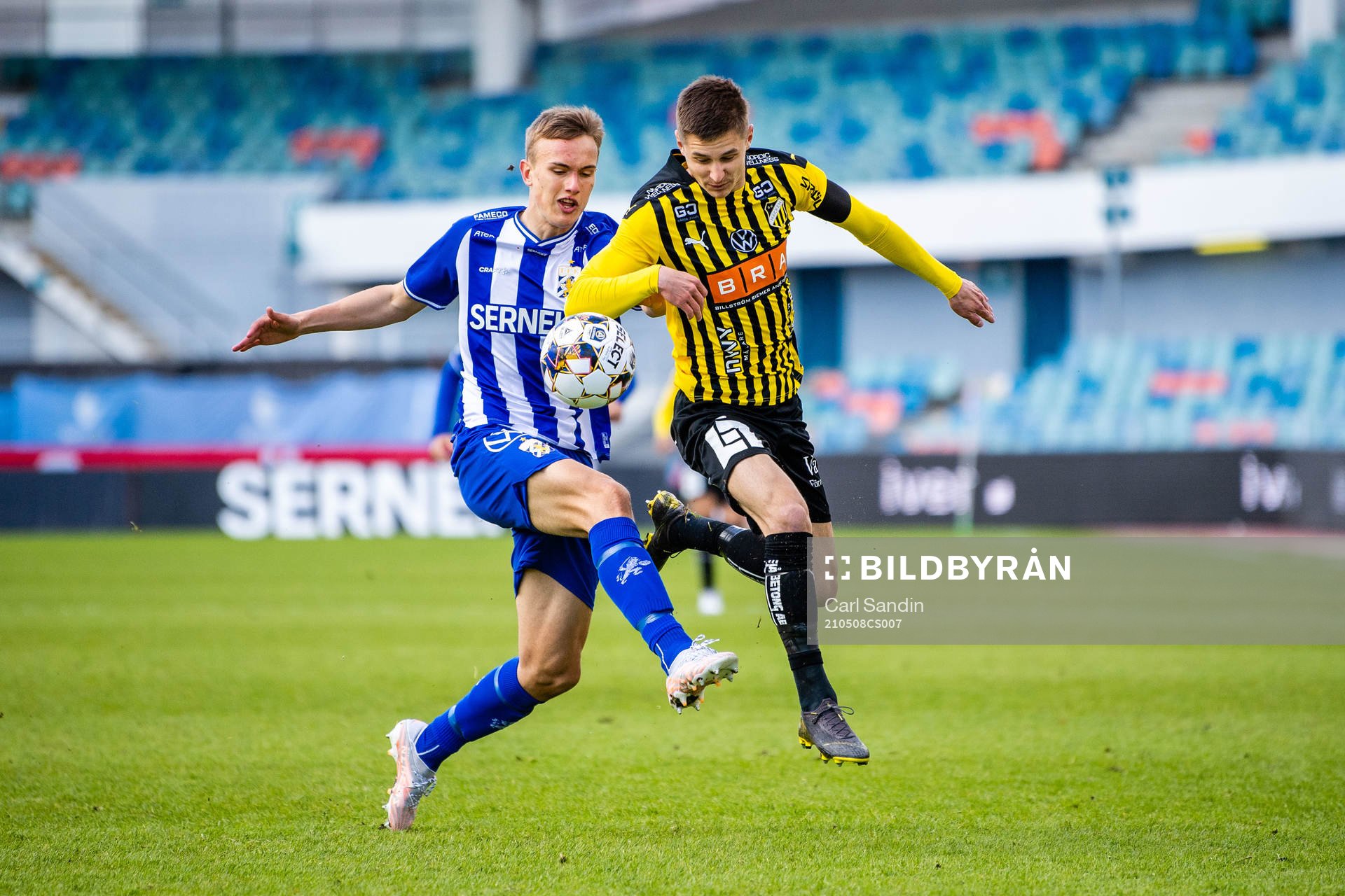 IFK Göteborgs Jesper Tolinsson och Häckens Leo Bengtsson