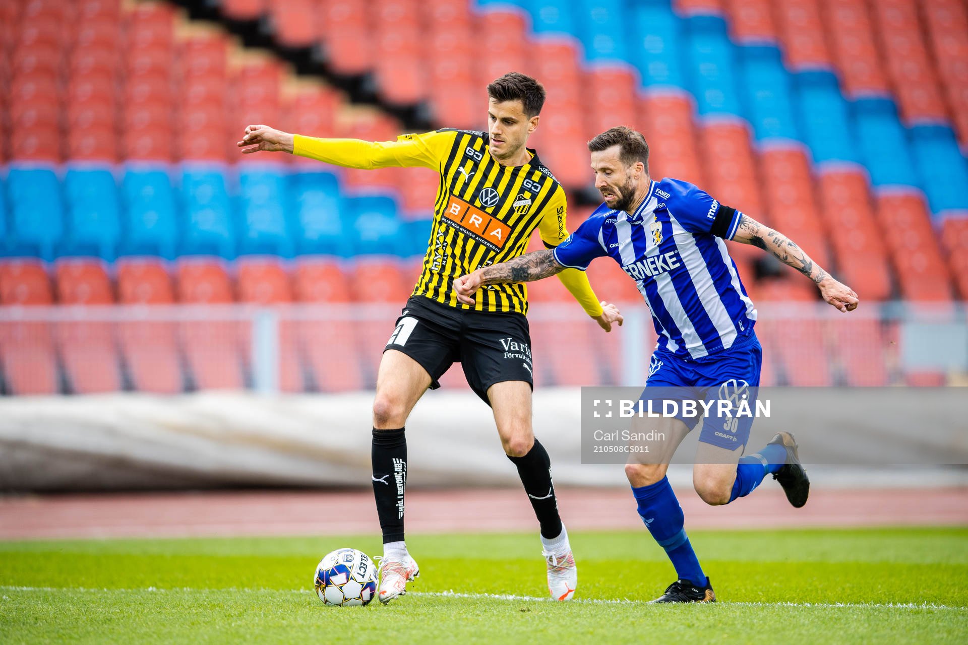 Häckens Alexander Jeremejeff  och IFK Göteborgs Mattias