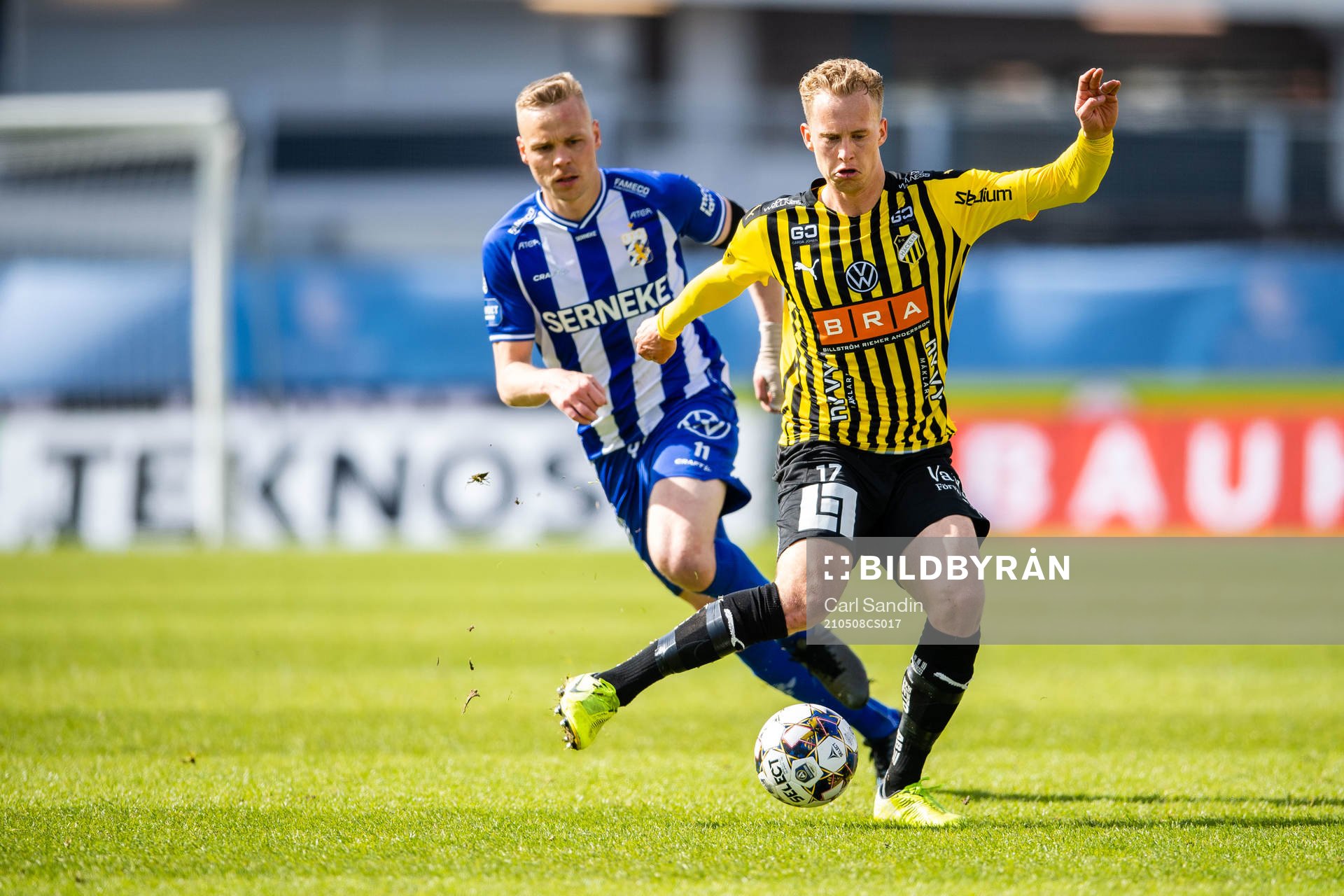 IFK Göteborgs Kolbeinn Sigthorsson och Häckens Gustav