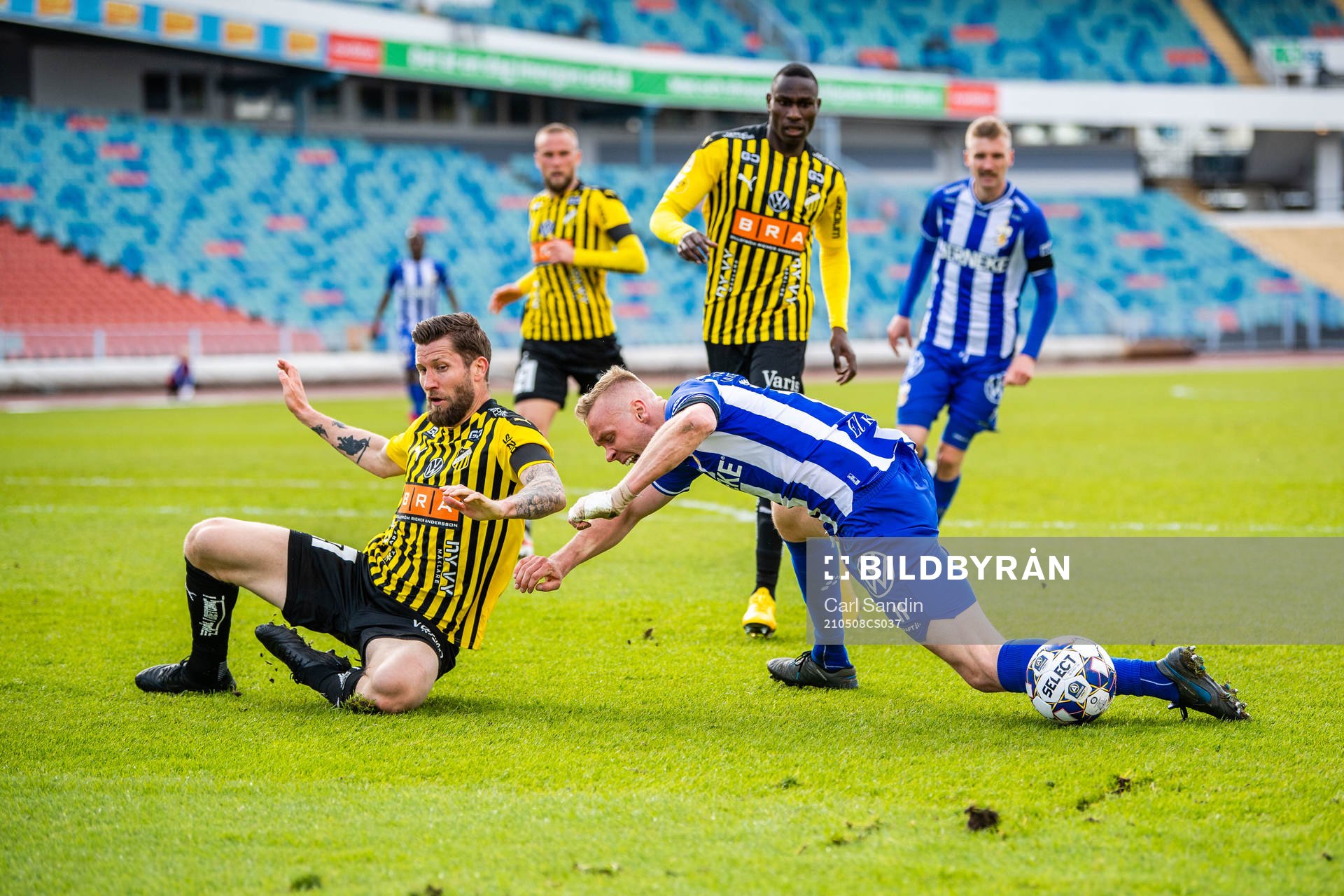 Häckens Joona Toivio och IFK Göteborgs Kolbeinn