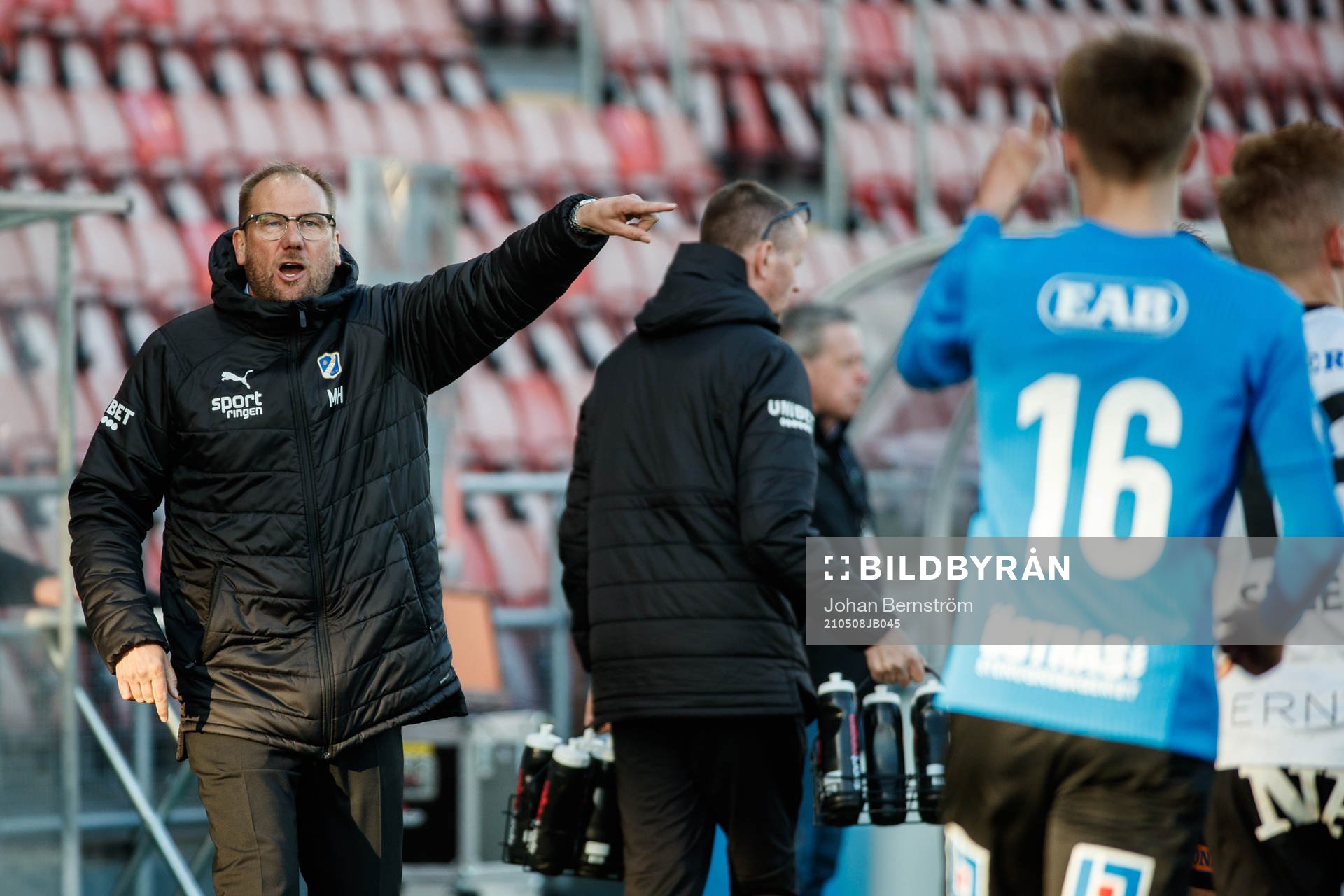 Halmstads Halmstads tränare Magnus Haglund