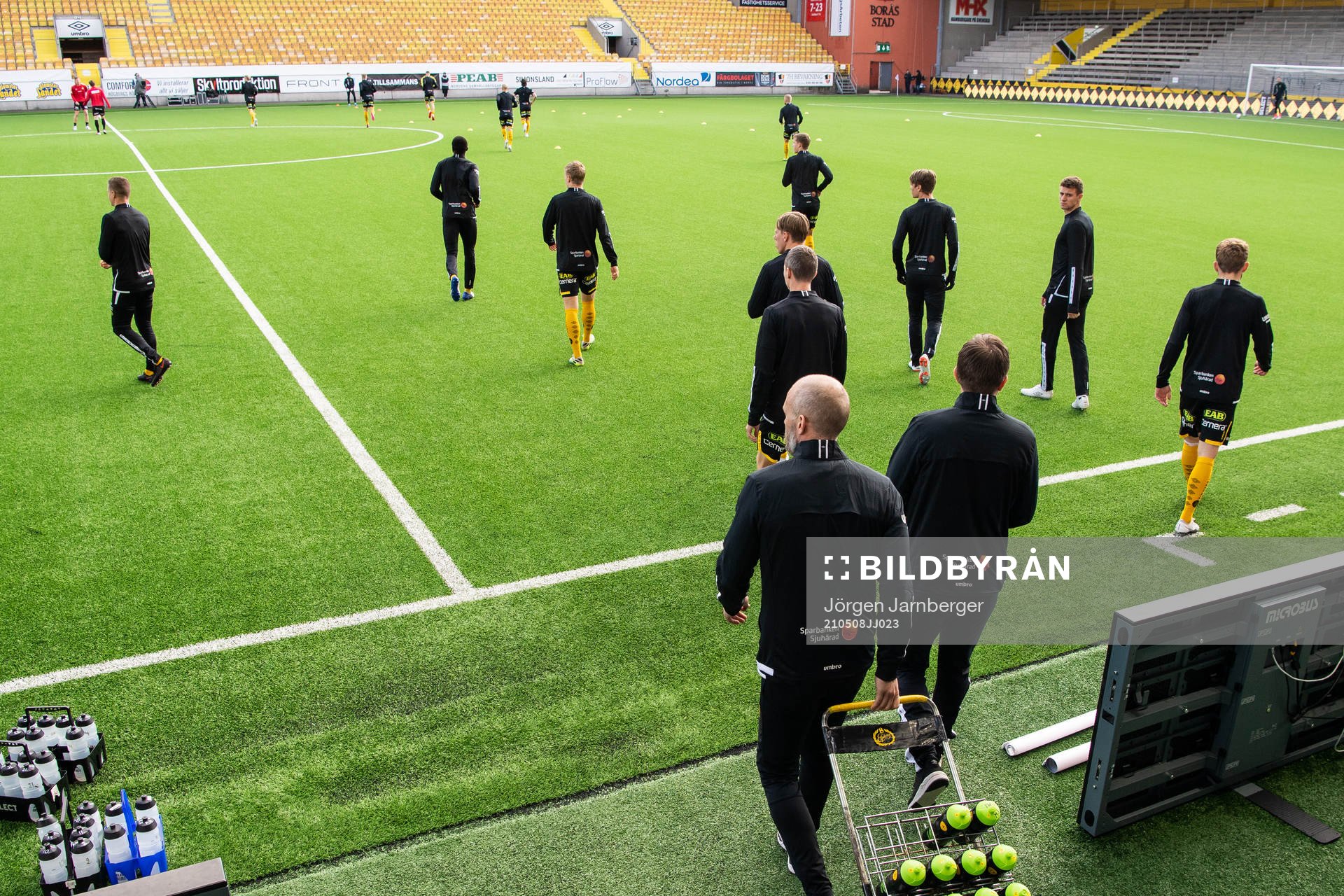 Elfsborgs spelare kommer in på planen