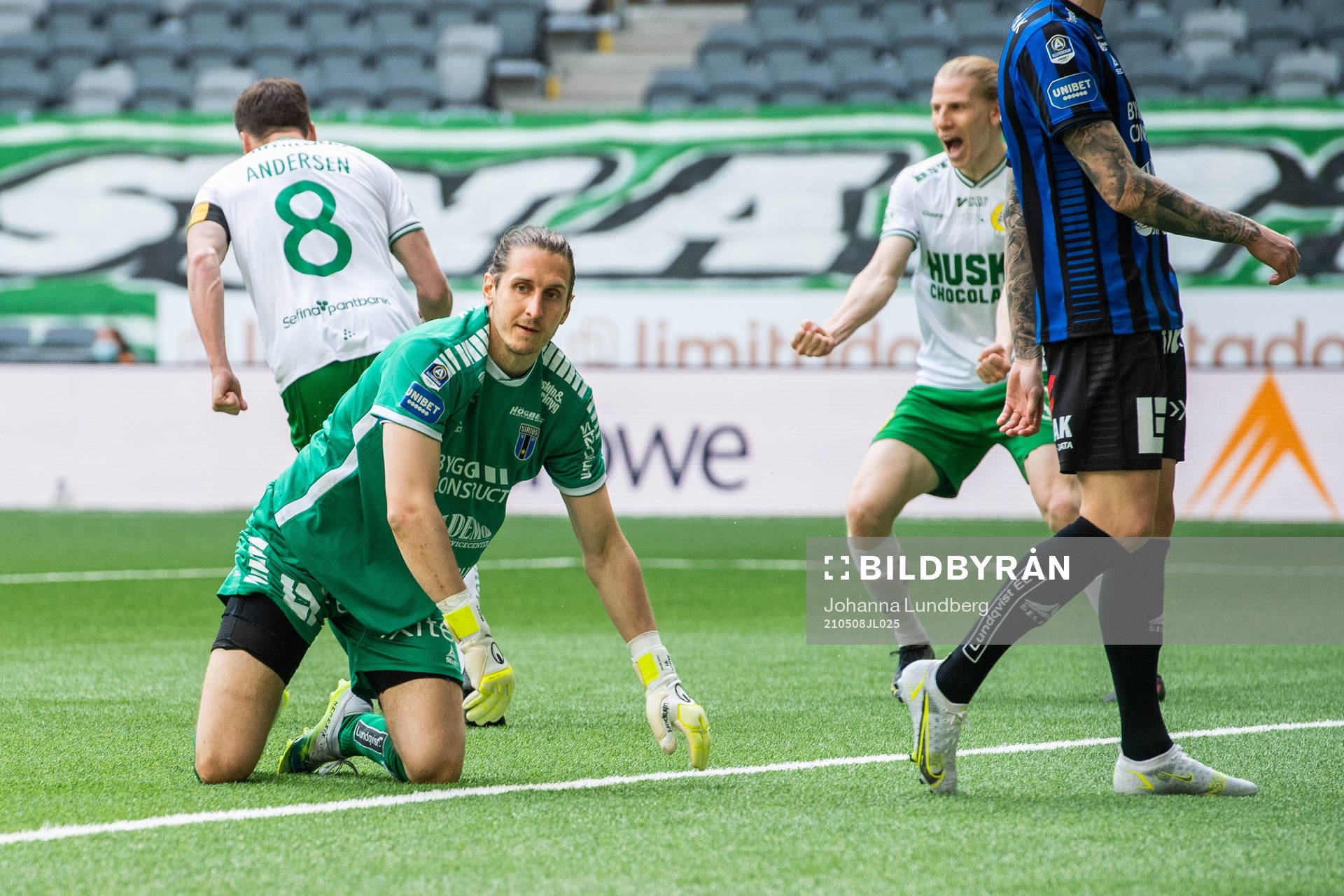Sirius målvakt David Mitov Nilsson deppar