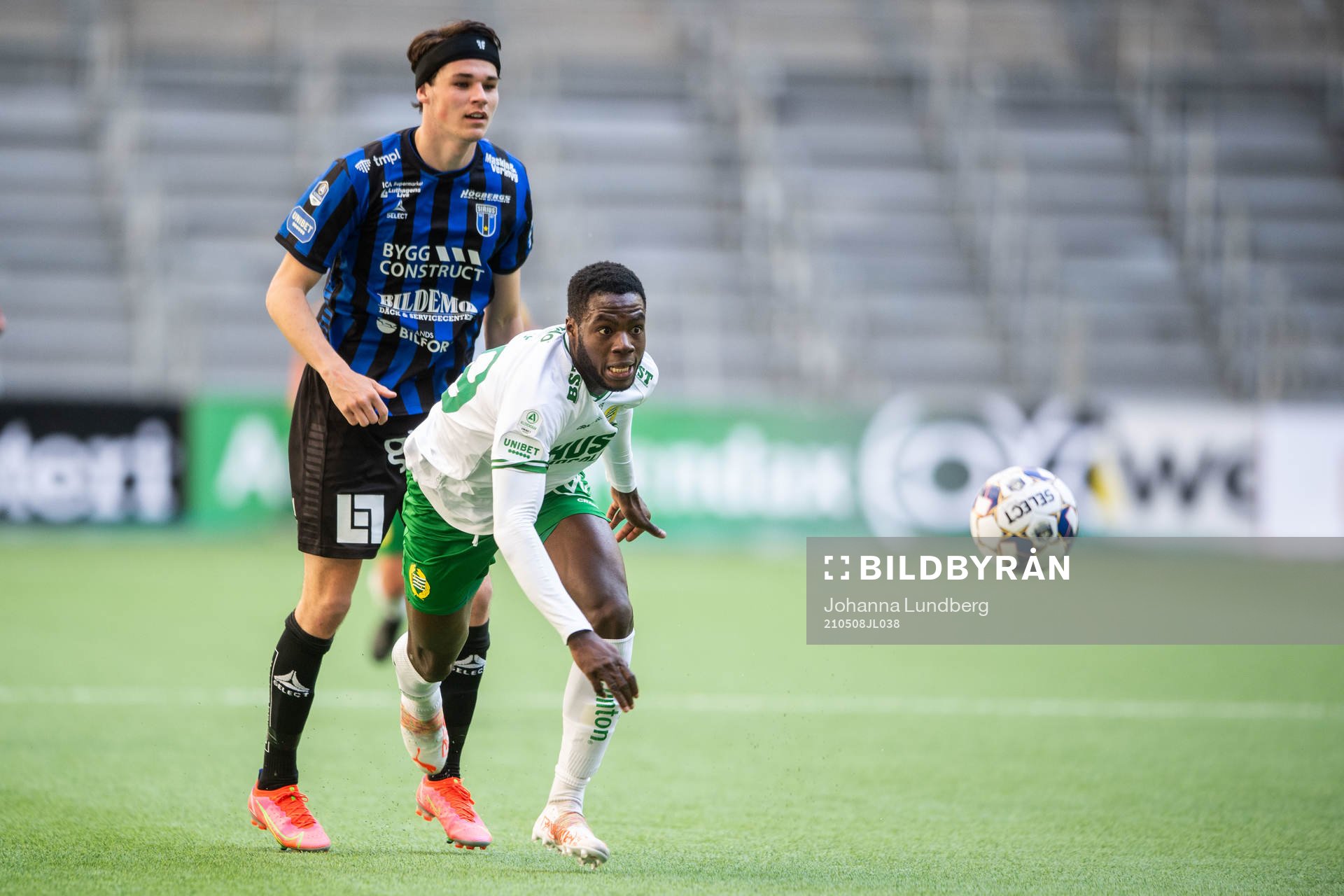 Sirius Jamie Roche och Hammarbys Loué Bayere Junior