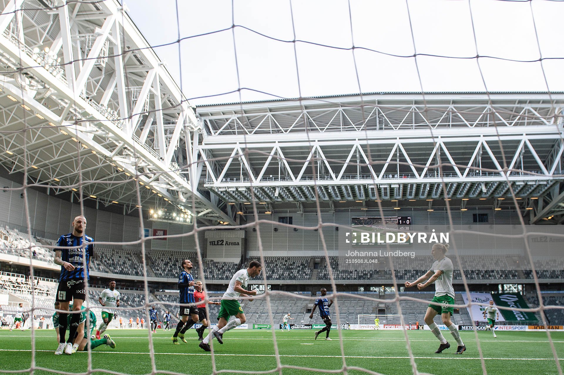 Hammarbys Jeppe Andersen jublar