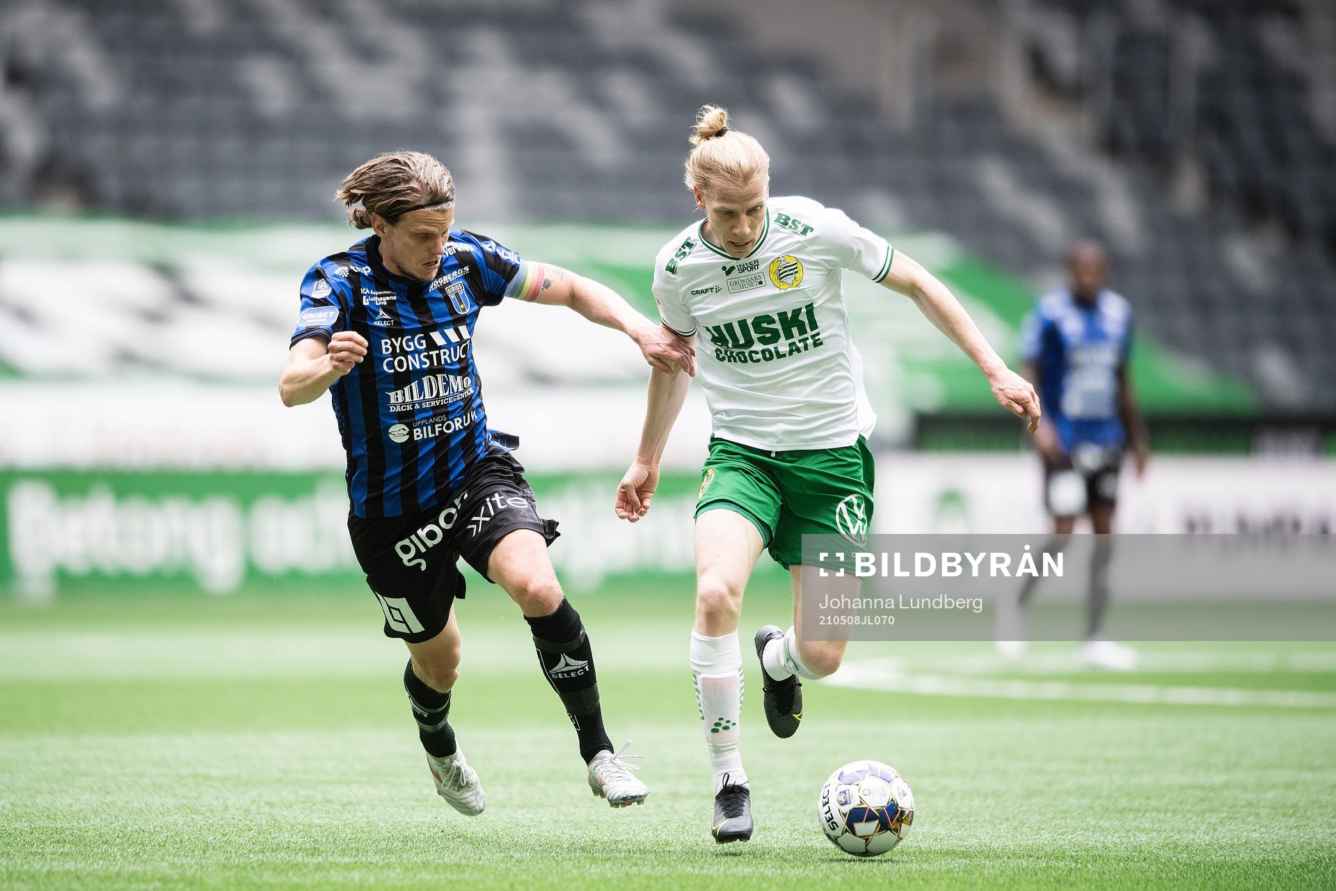 Sirius Tim Björkström och Hammarbys Gustav Ludwigson