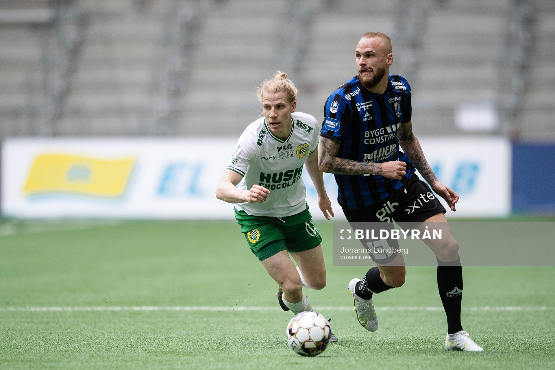Hammarbys Gustav Ludwigson och Sirius Adam Ståhl