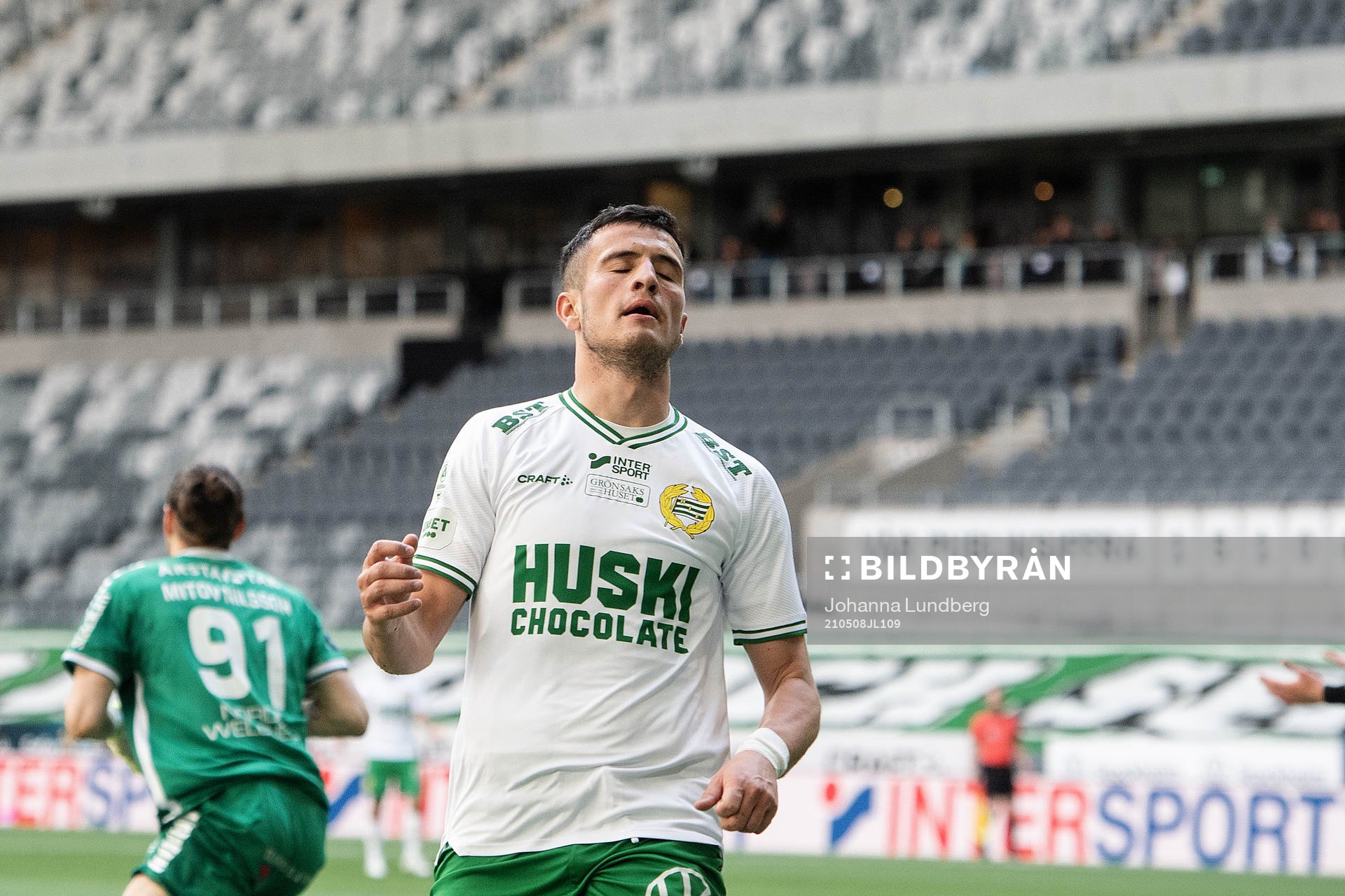 Hammarbys Astrit Selmani deppar