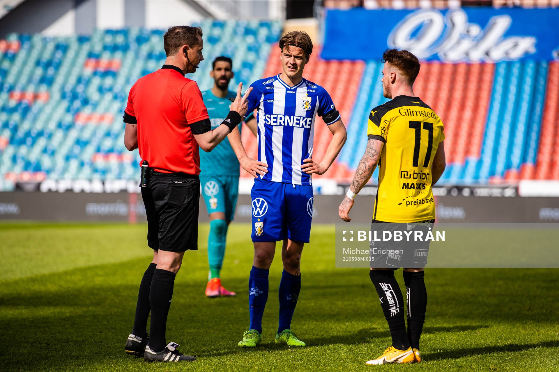 IFK Göteborgs August Erlingmark och Häckens Tobias Heintz
