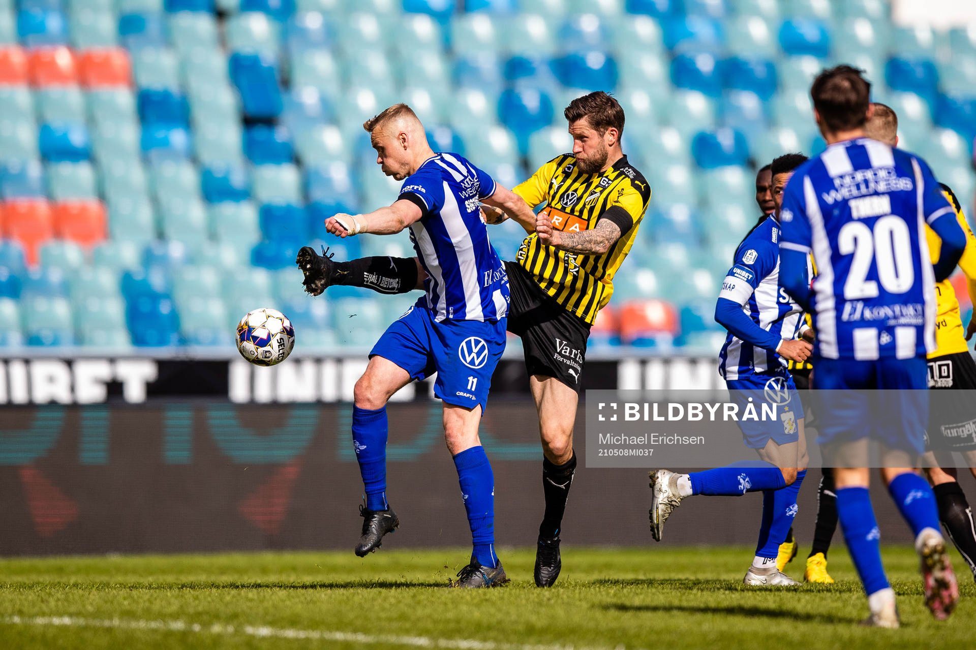 IFK Göteborgs Kolbeinn Sigthorsson och Häckens Joona