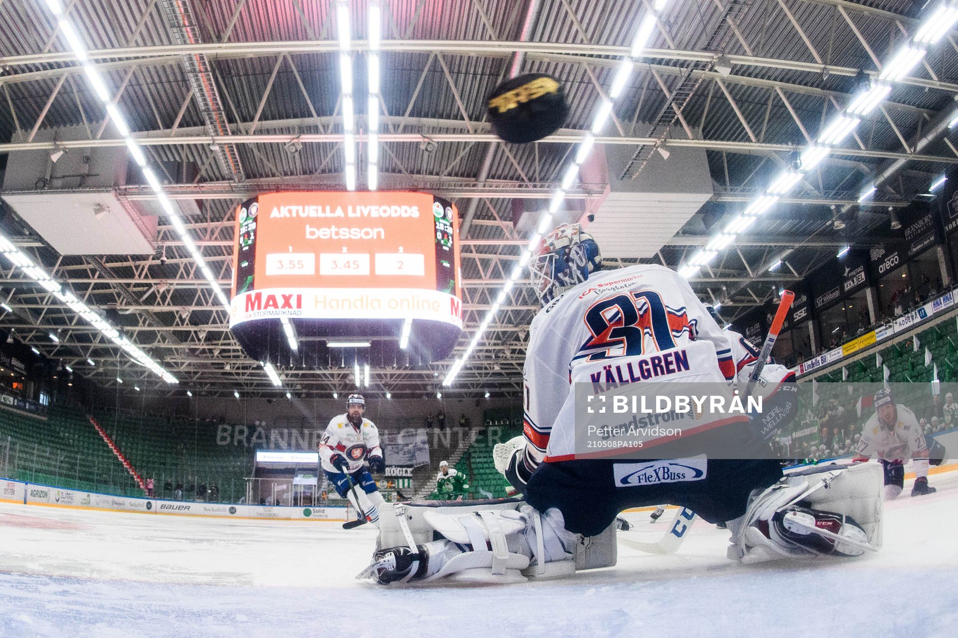 Växjös målvakt Erik Källgren släpper in 1-1