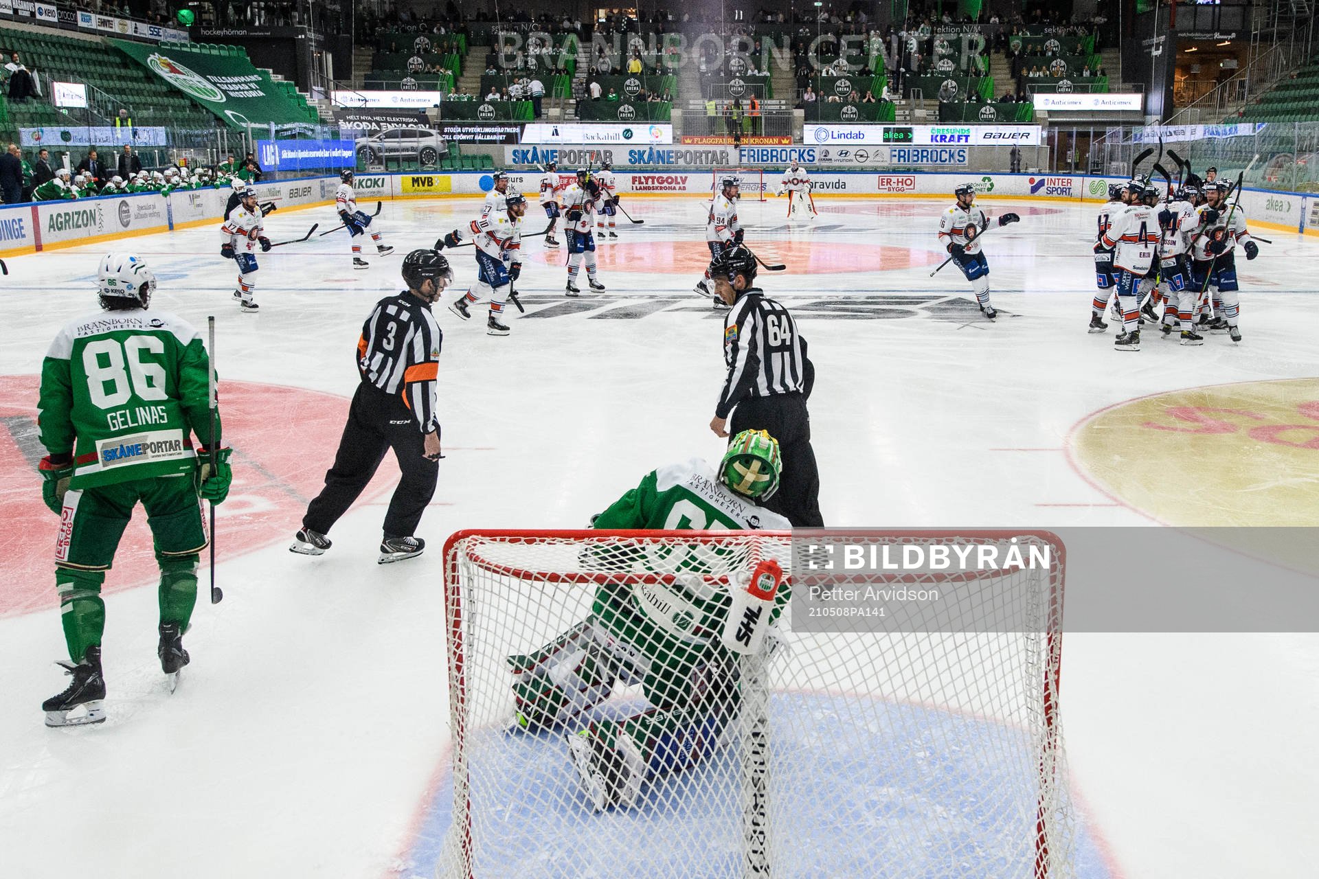 Växjös spelare jublar