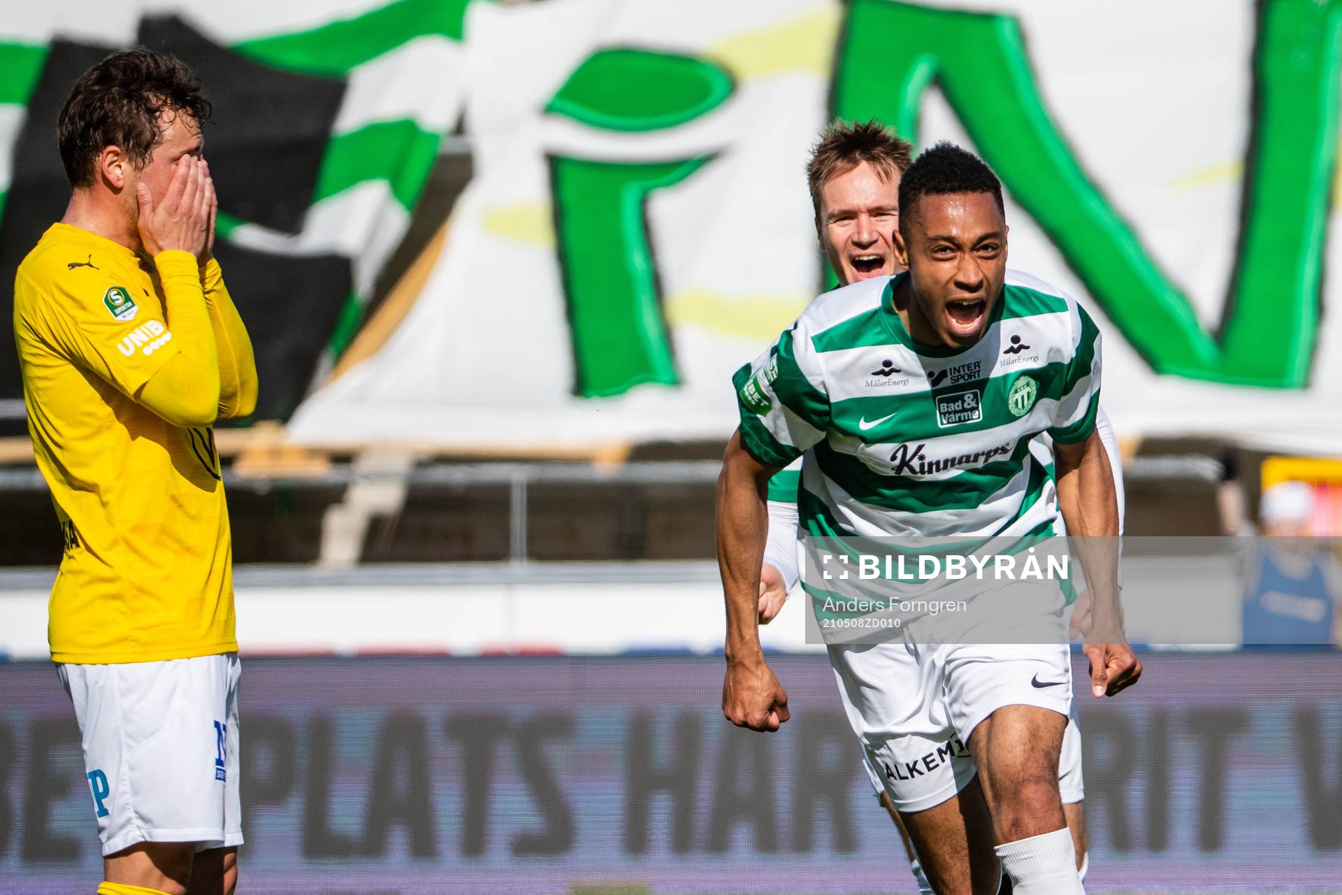 Västerås Brian Span jublar