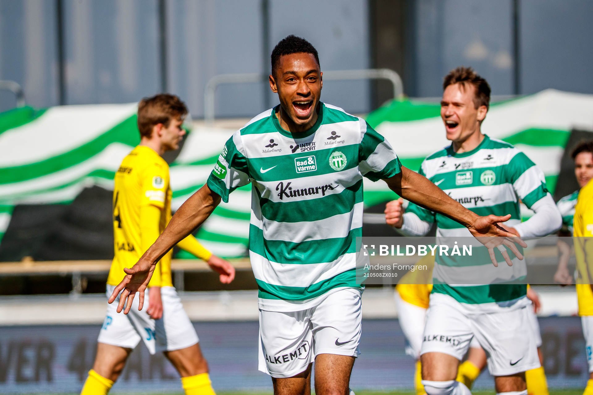 Västerås Brian Span jublar