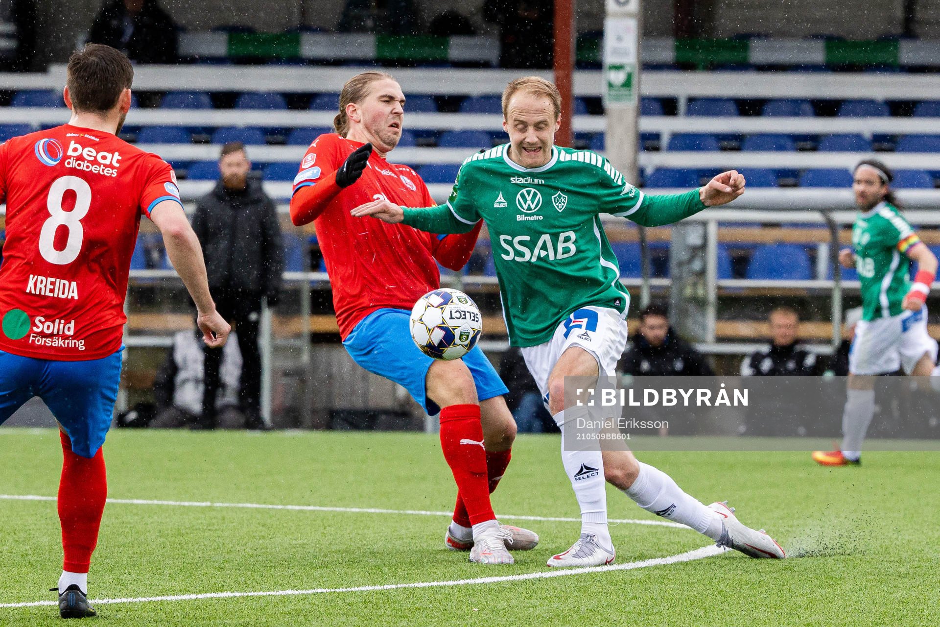 Helsingborgs Charlie Weberg och Brages Anton Lundin