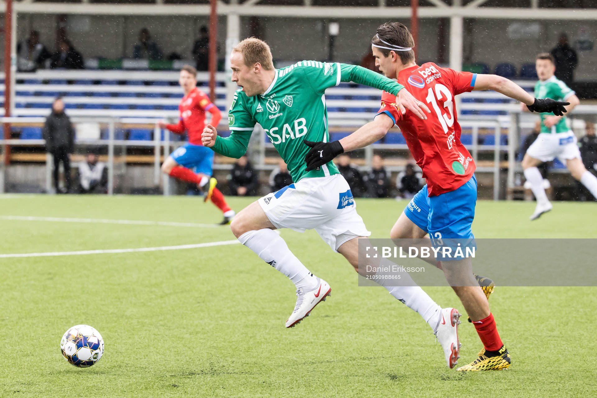 Brages Anton Lundin  och Helsingborgs Wilhelm Loeper
