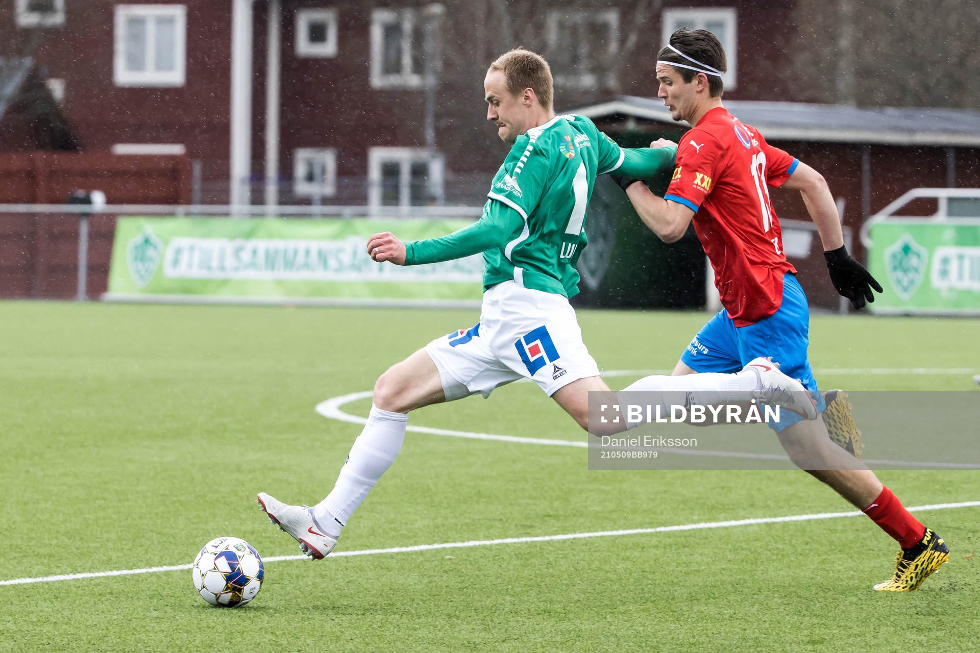 Brages Anton Lundin  och Helsingborgs Wilhelm Loeper