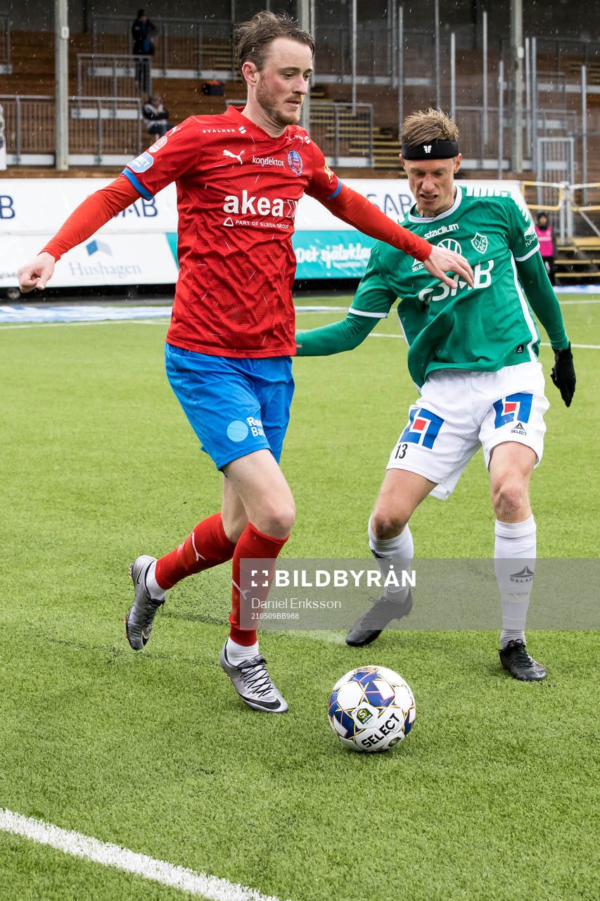 Helsingborgs Rasmus Jönsson och Brages Pontus Hindrikes