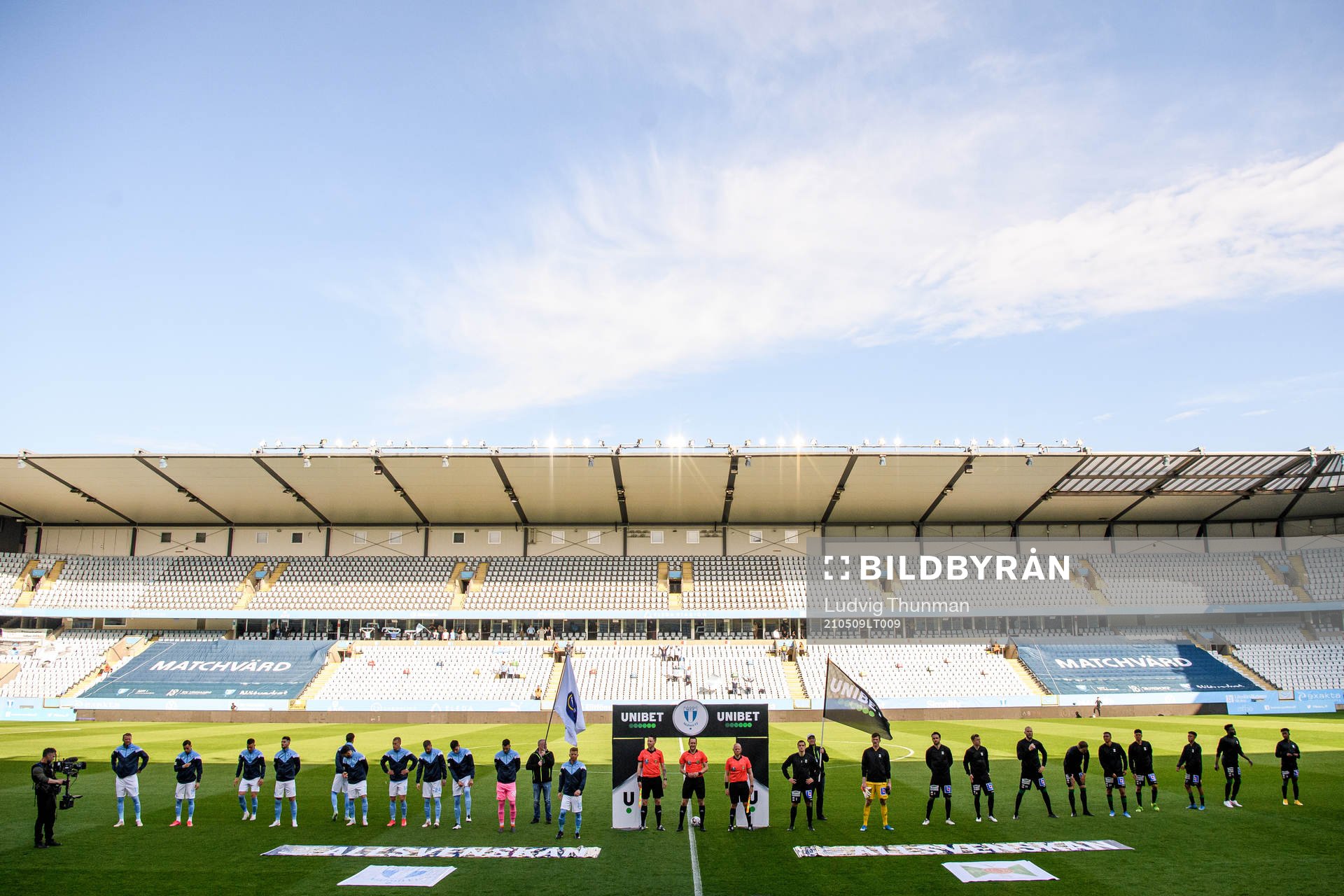 Malmö FFs och Varbergs spelare