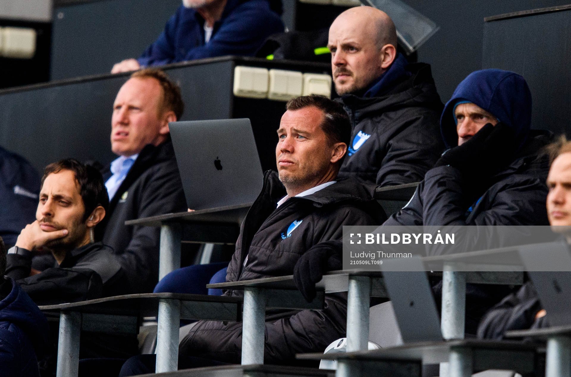 Malmö FFs sportchef Daniel Andersson på läktaren