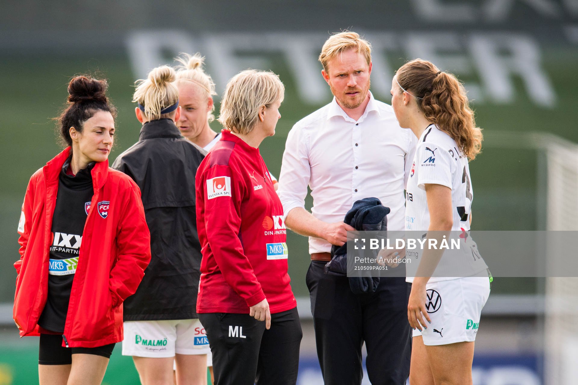 Rosengårds tränare Jonas Eidevall och Athinna Persson