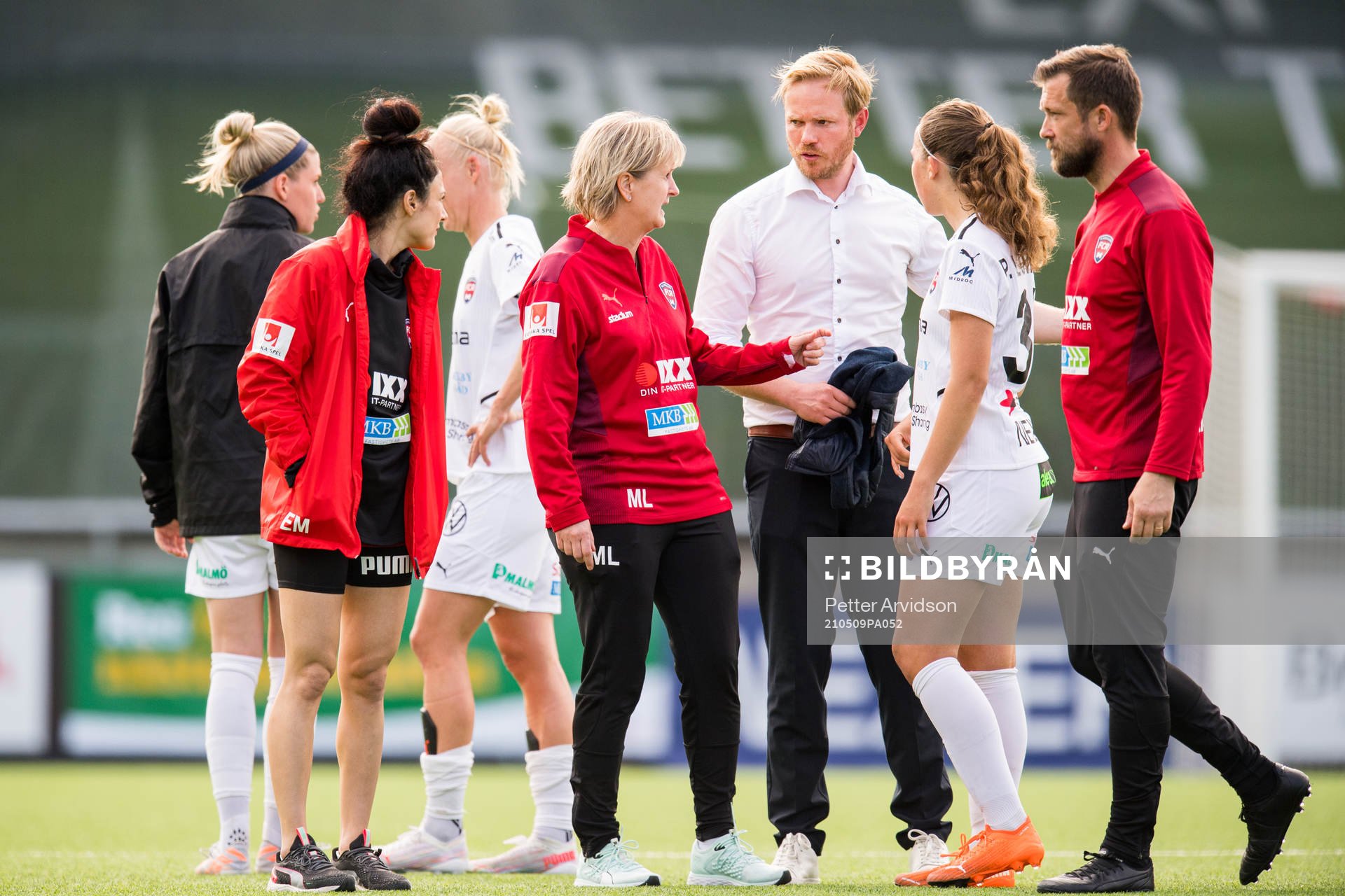 Rosengårds tränare Jonas Eidevall och Athinna Persson