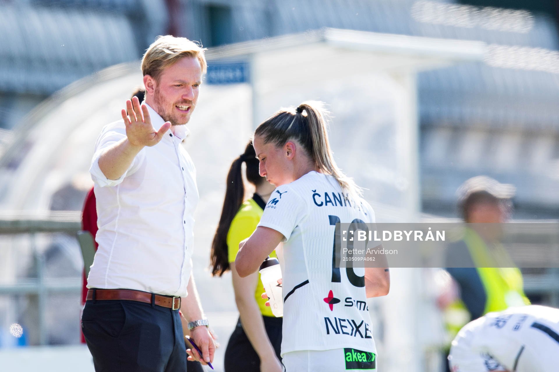 Rosengårds tränare Jonas Eidevall och Jelena Cankovic