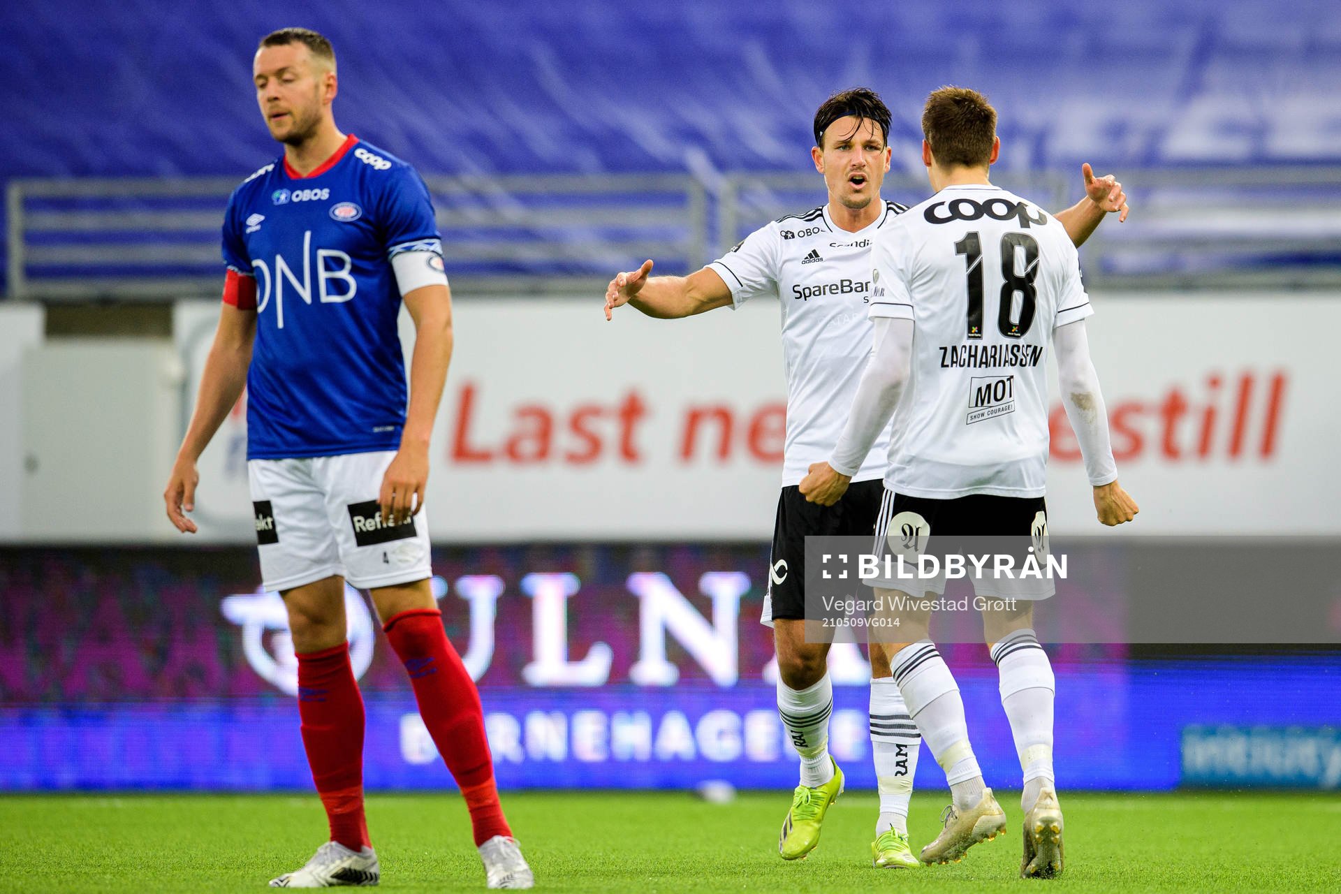 Stefano Vecchia and Kristoffer Zachariassen of Rosenborg