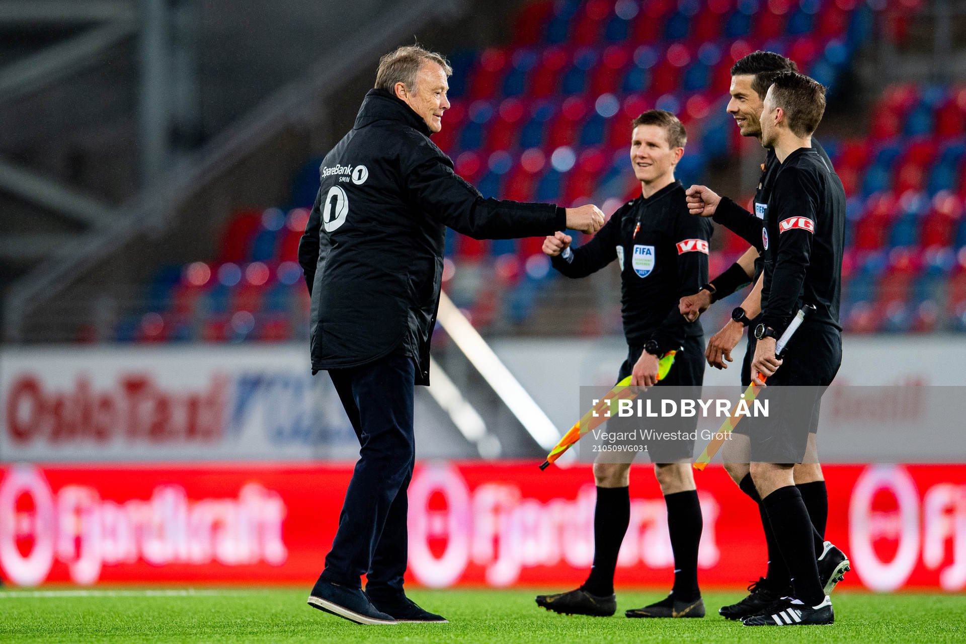 Åge Hareide, head coach of Rosenborg, and Tore Hansen,