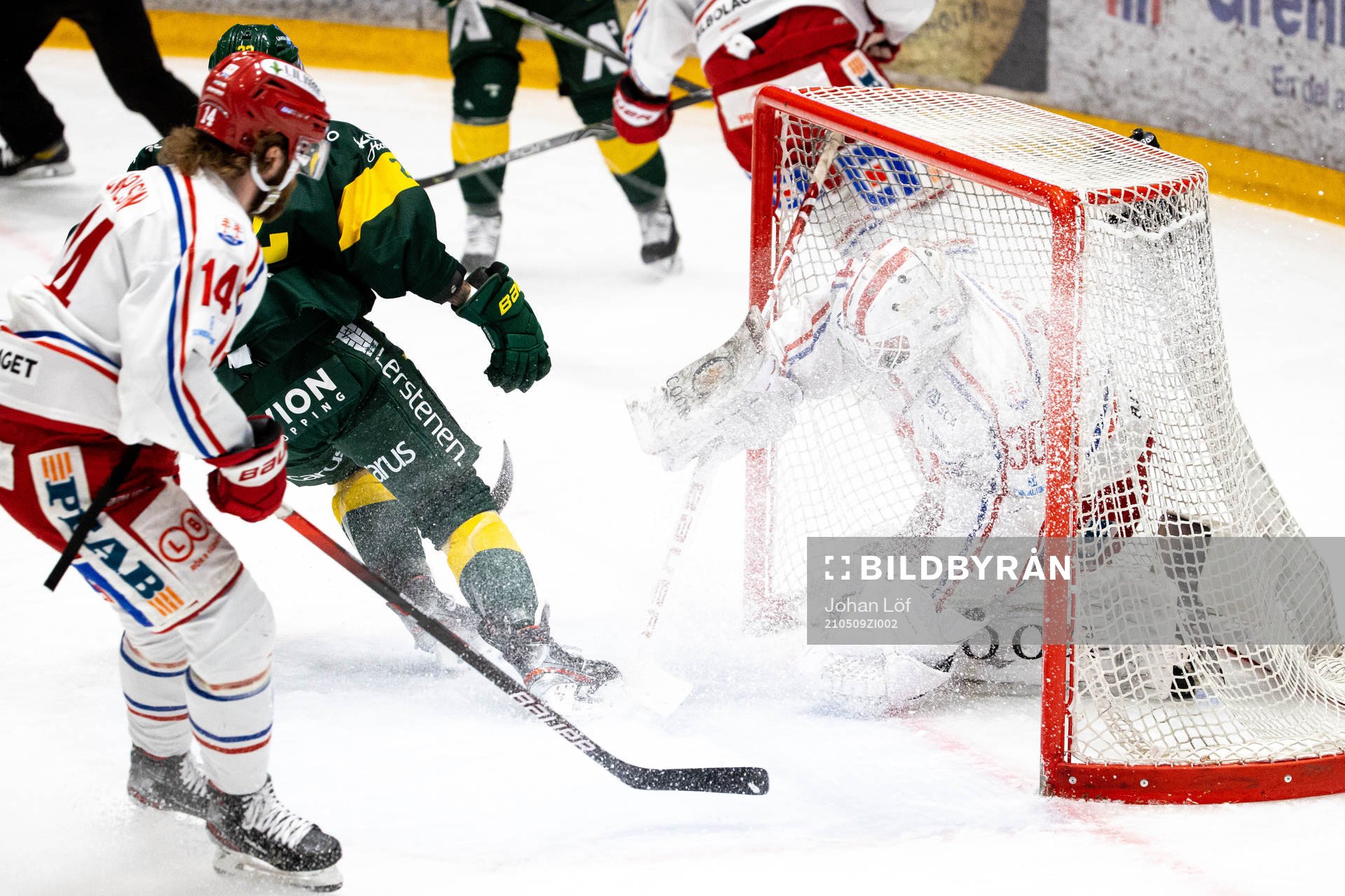 under ishockeymatchen i kvalet till SHL mellan Björklöven