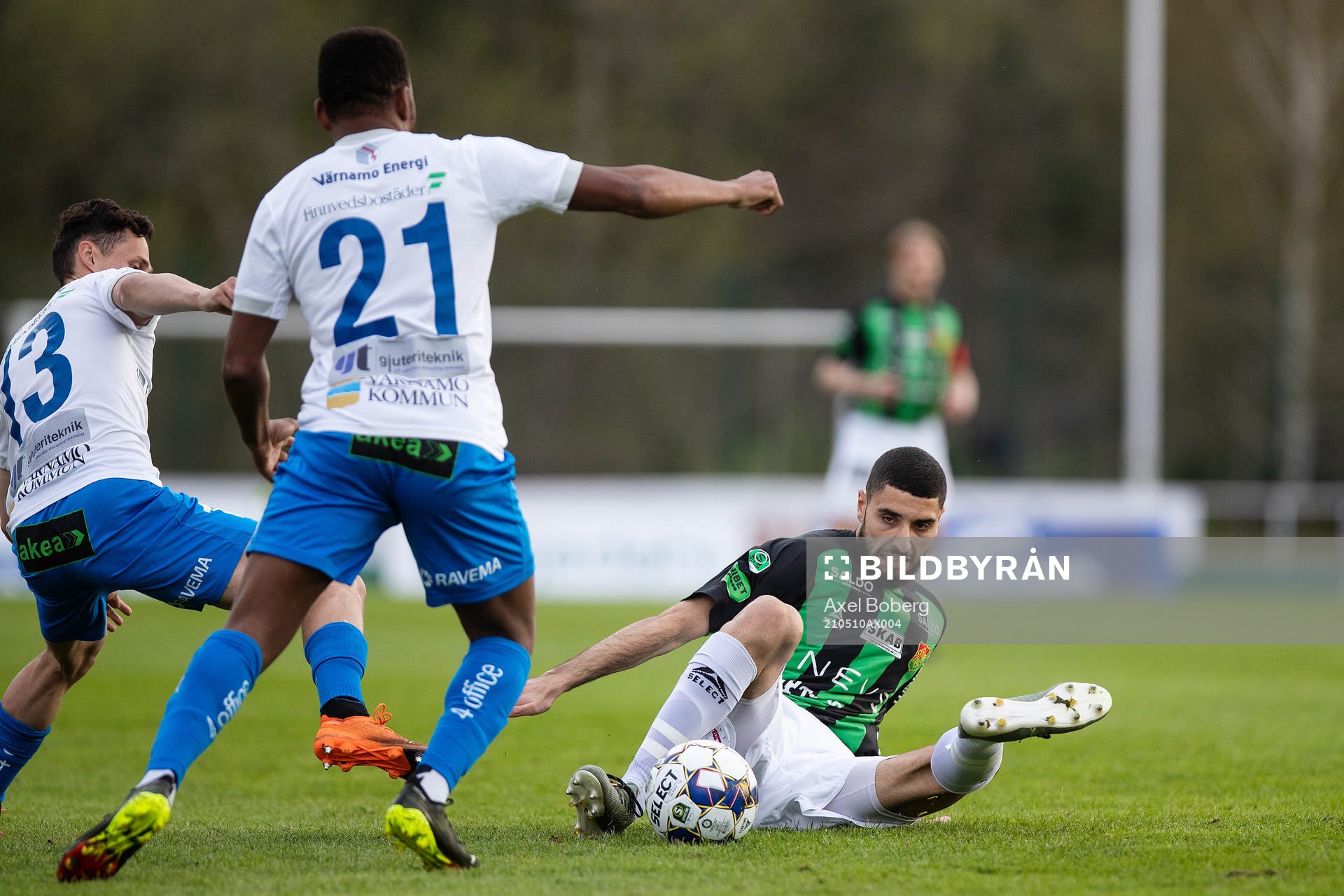 GAIS Aiham Ousou mot Värnamos Joel Craig Stevens och