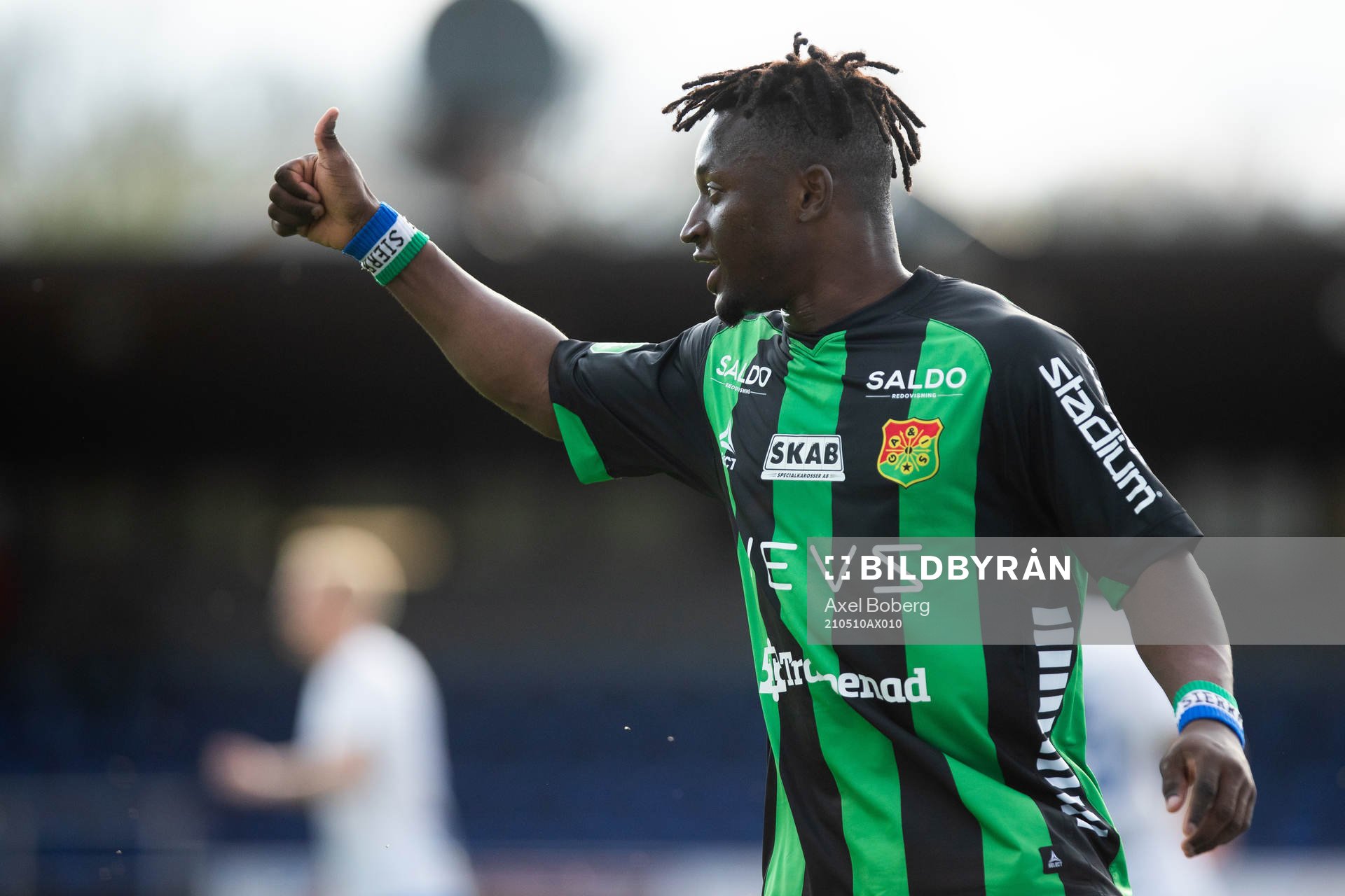 GAIS Michael Kargbo gör tummen upp