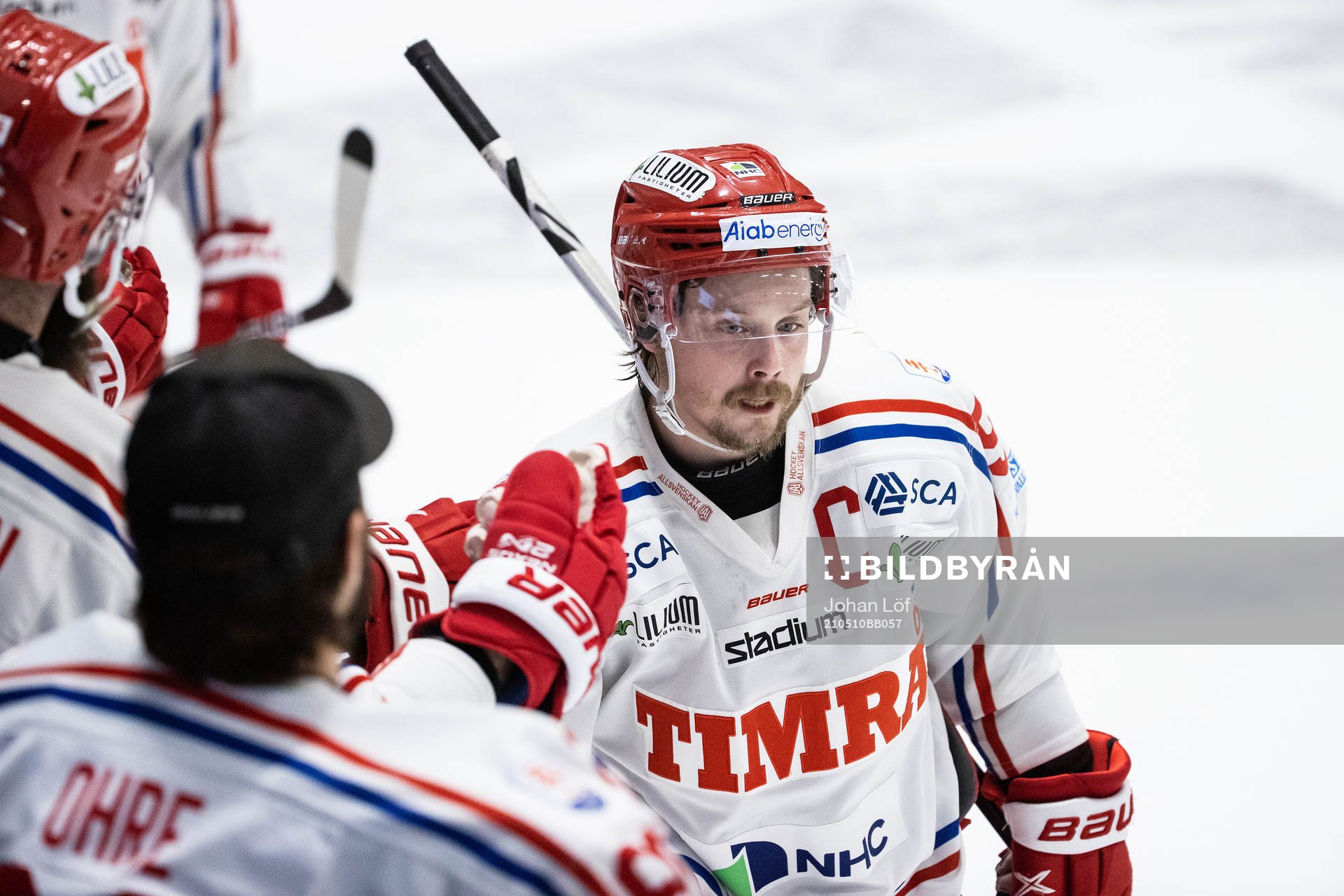 Timrås Jonathan Dahlén  jublar