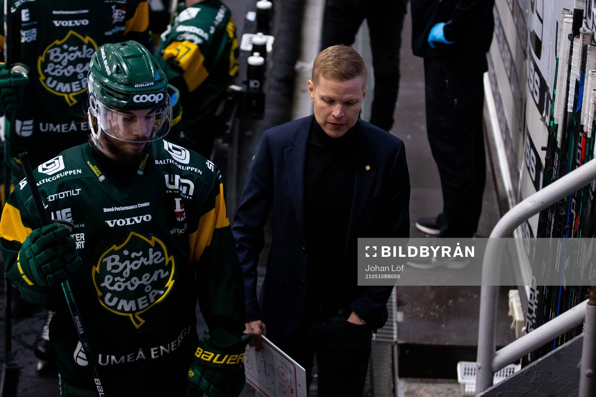 Björklövens assisterande tränare Robert Lahti