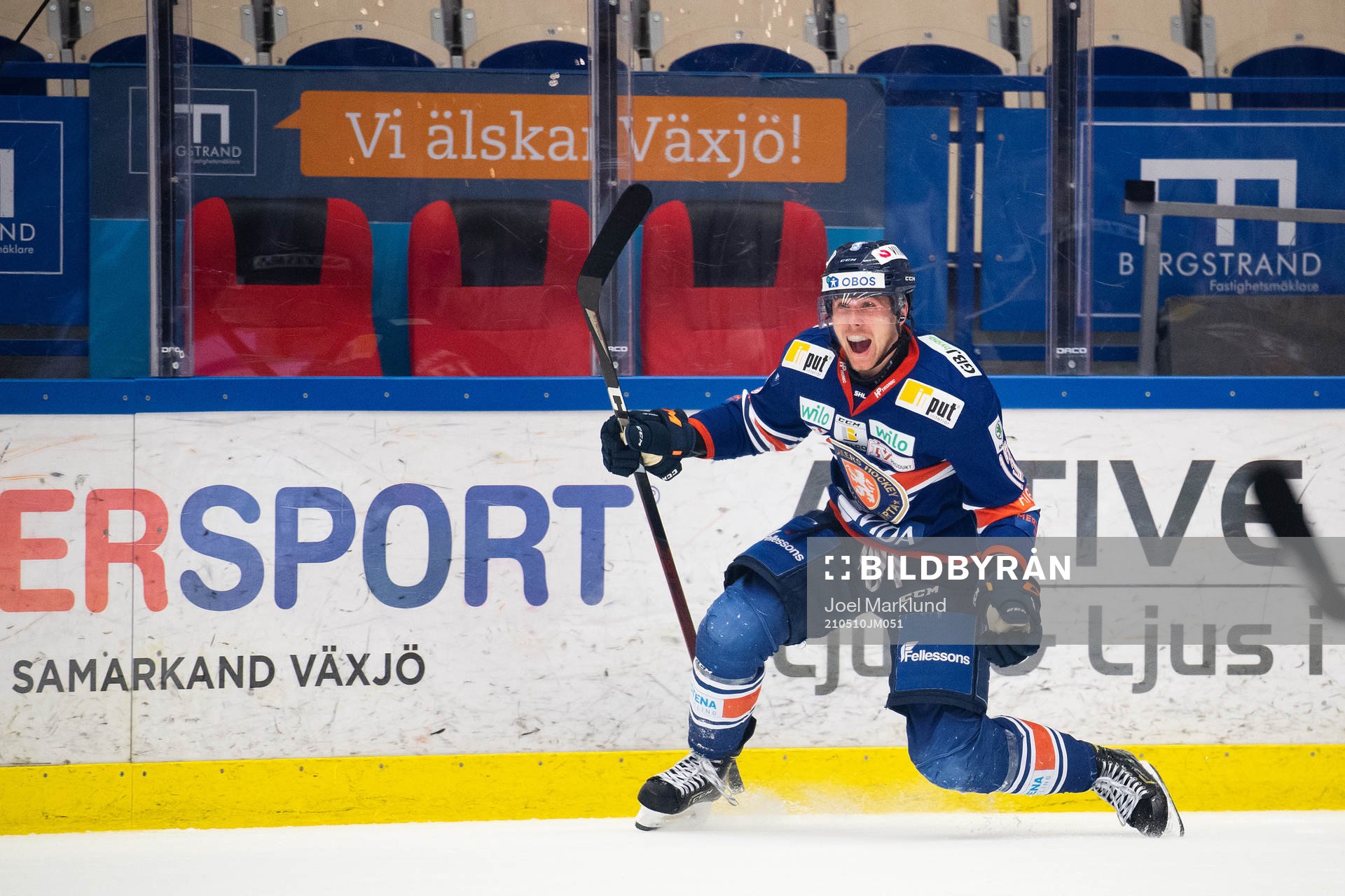 Växjös Jack Drury jublar