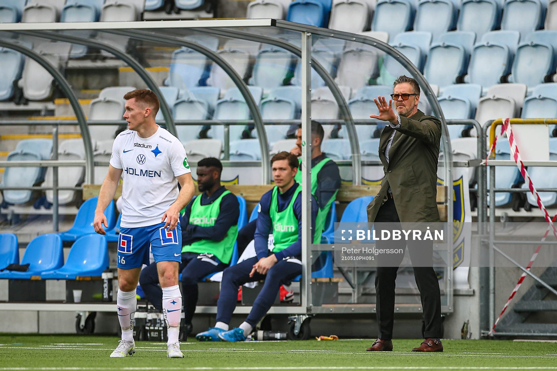 IFK Norrköpings Viktor Agardius och tränare Rikard Norling
