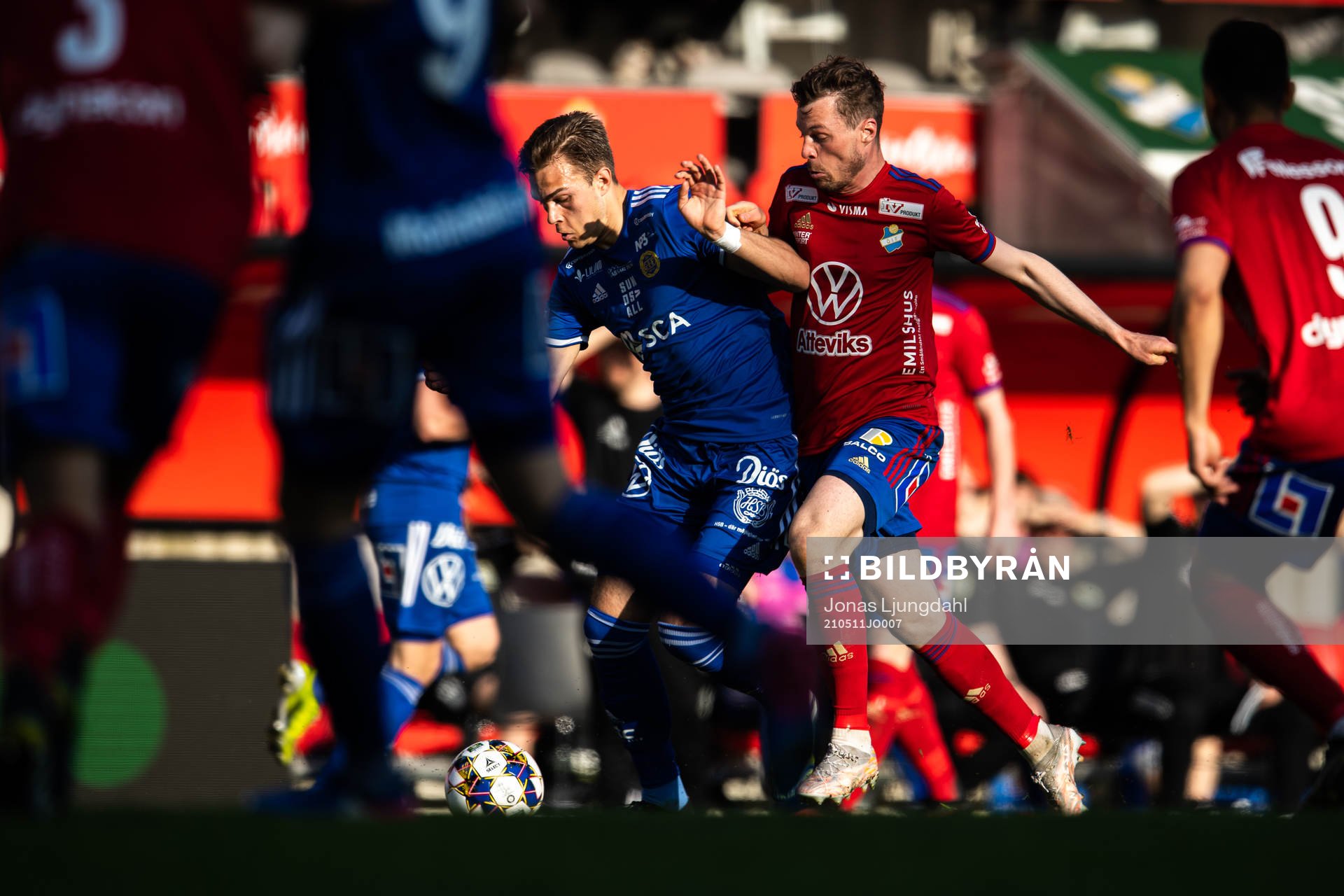 Sundsvalls Anton Eriksson och Östers Nicolas Mortensen