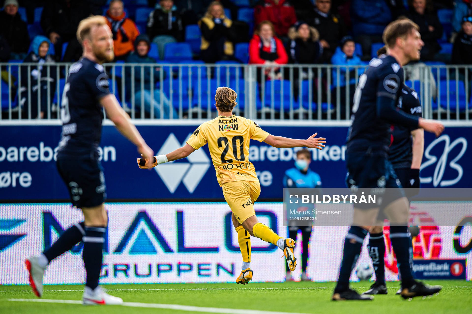 Erik Botheim of Bodø/Glimt celebrates