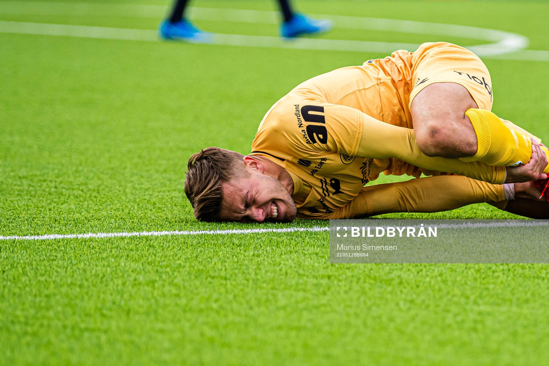 Fredrik André Bjørkan of Bodø/Glimt in pain